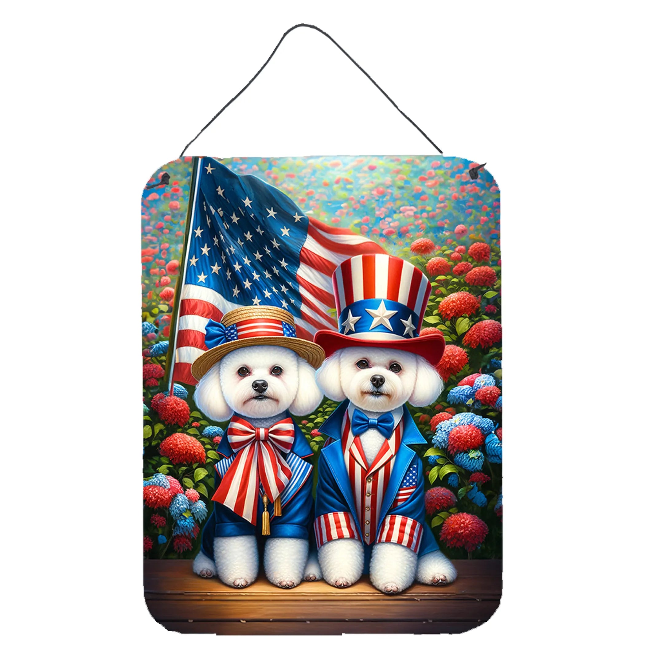 All American Dogs Wall or Door Hanging Prints - Size: 16HX12W | Pack Of: 1 | Collection name: All american dogs