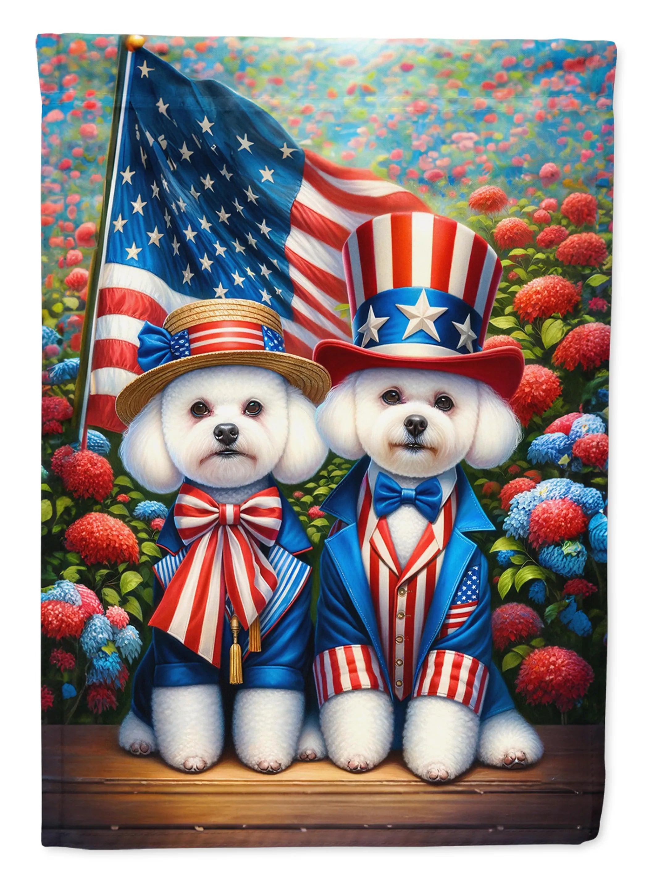 All American Dogs Decorative Flag - Size: GARDEN SIZE | Pack Of: 1 | Collection name: All american dogs
