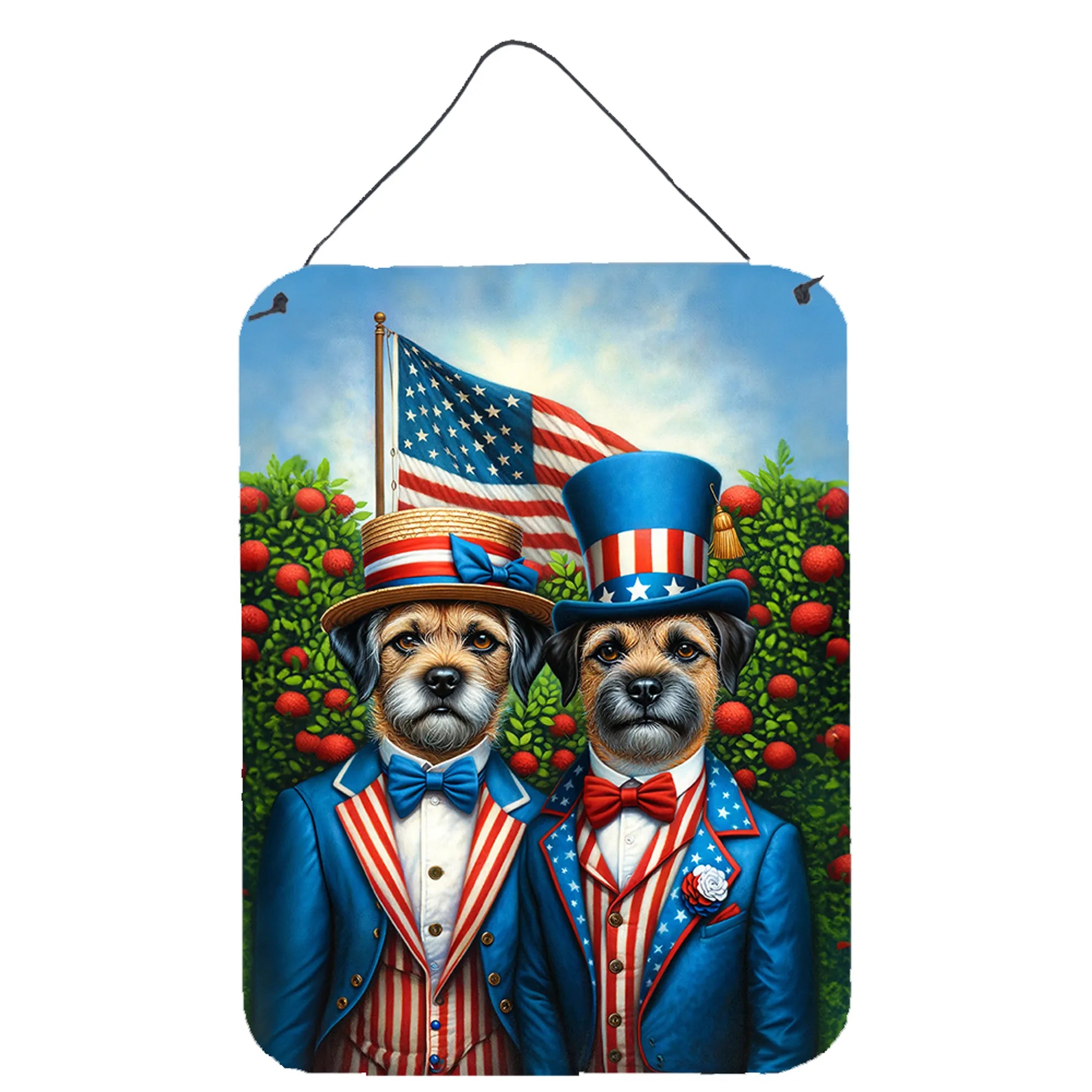 All American Dogs Wall or Door Hanging Prints - Size: 16HX12W | Pack Of: 1 | Collection name: All american dogs