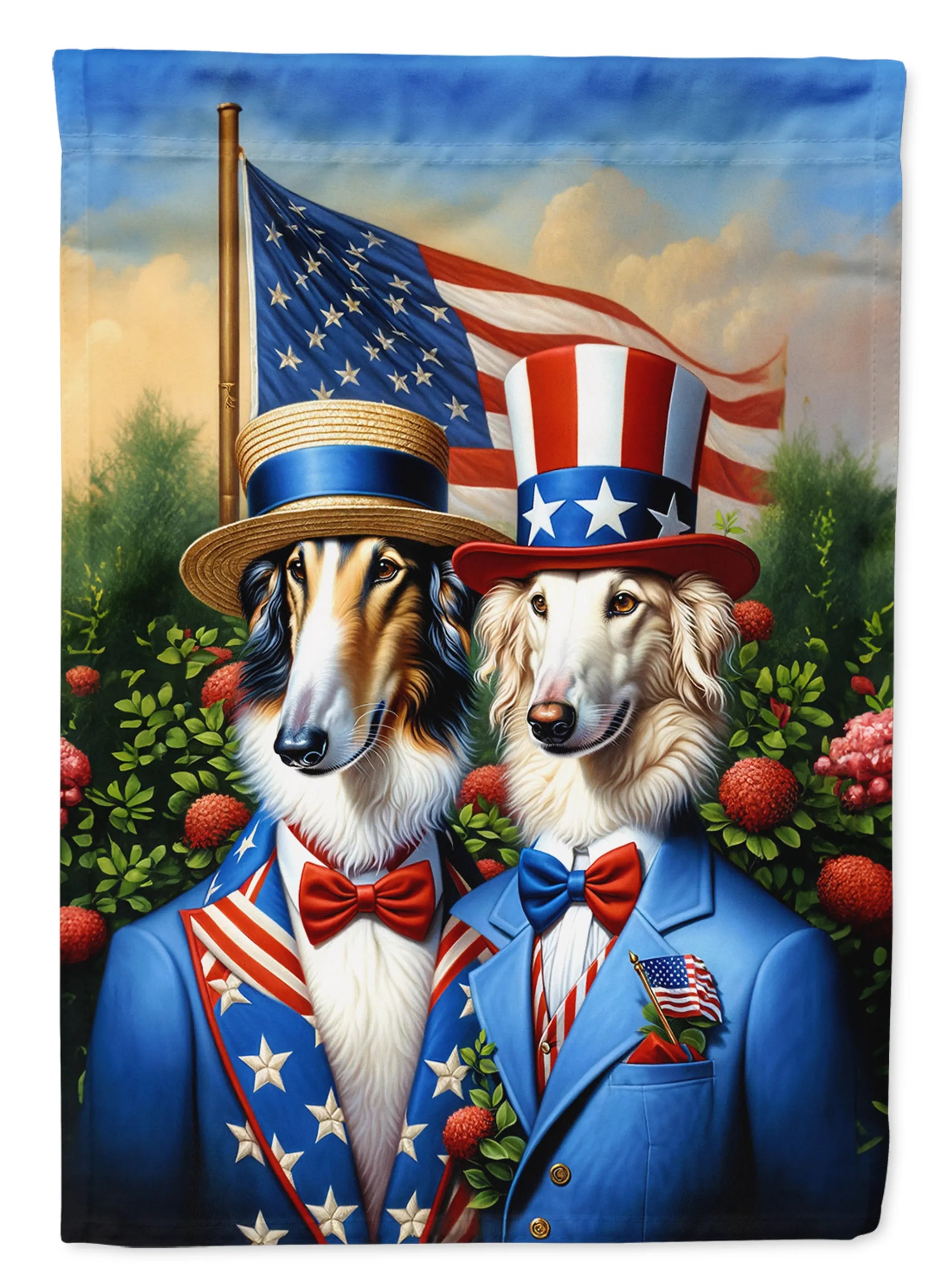All American Dogs Decorative Flag - Size: GARDEN SIZE | Pack Of: 1 | Collection name: All american dogs