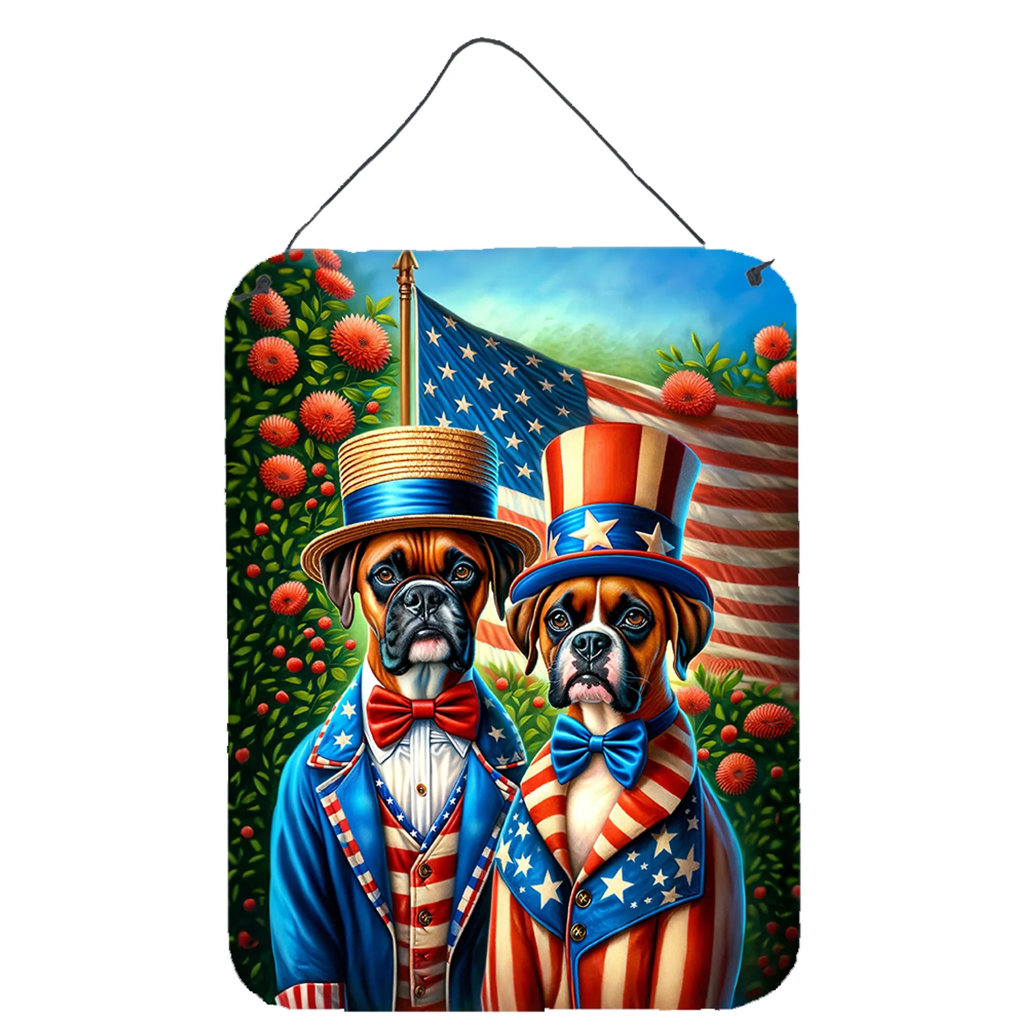 All American Dogs Wall or Door Hanging Prints - Size: 16HX12W | Pack Of: 1 | Collection name: All american dogs
