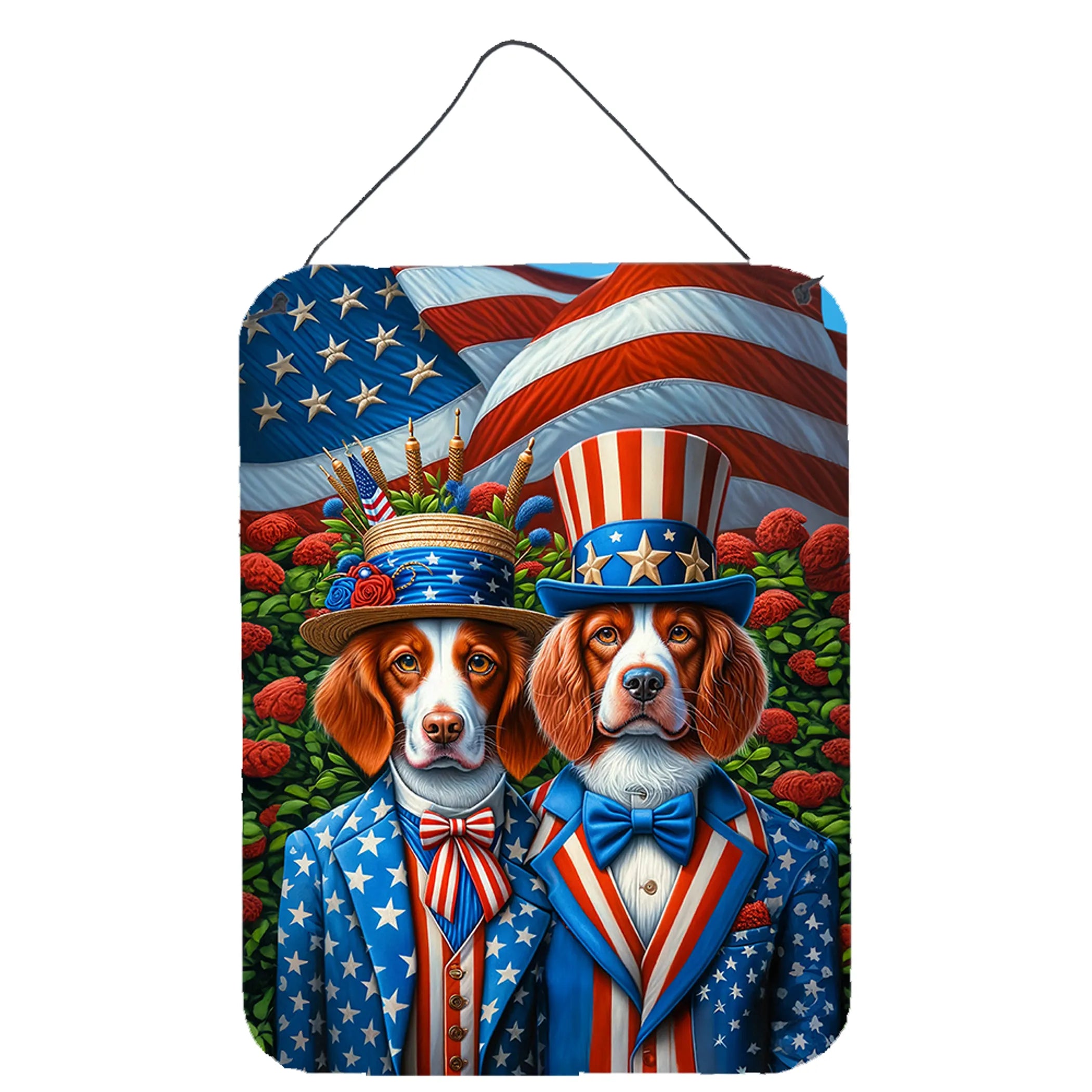 All American Dogs Wall or Door Hanging Prints - Size: 16HX12W | Pack Of: 1 | Collection name: All american dogs