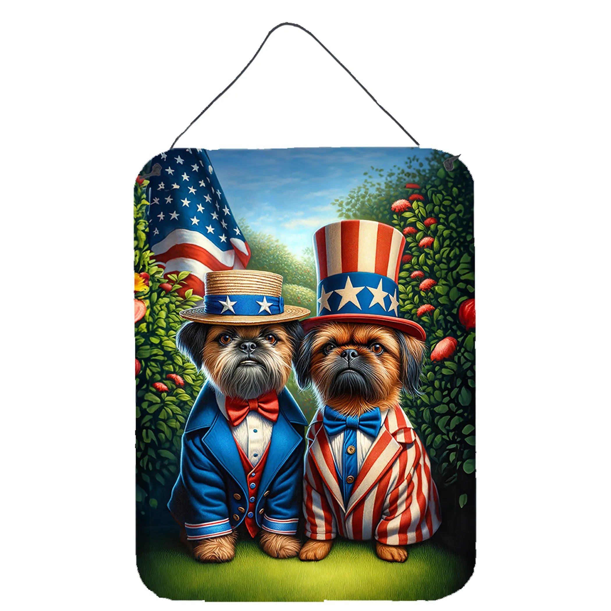 All American Dogs Wall or Door Hanging Prints - Size: 16HX12W | Pack Of: 1 | Collection name: All american dogs