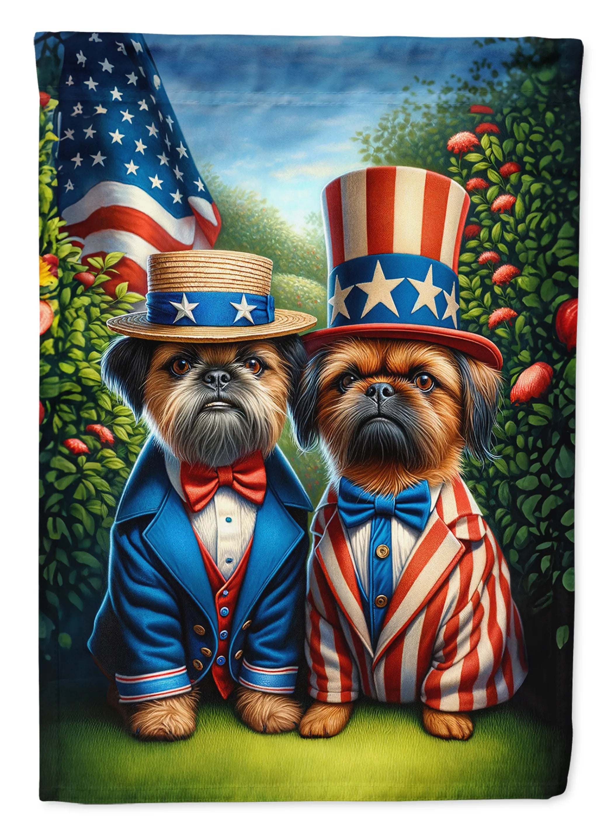 All American Dogs Decorative Flag - Size: GARDEN SIZE | Pack Of: 1 | Collection name: All american dogs