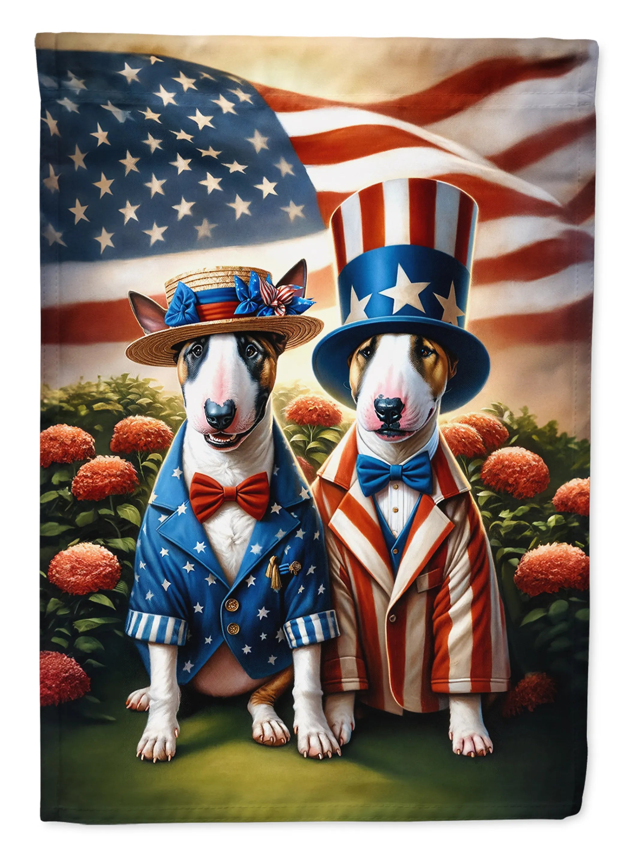 All American Dogs Decorative Flag - Size: GARDEN SIZE | Pack Of: 1 | Collection name: All american dogs