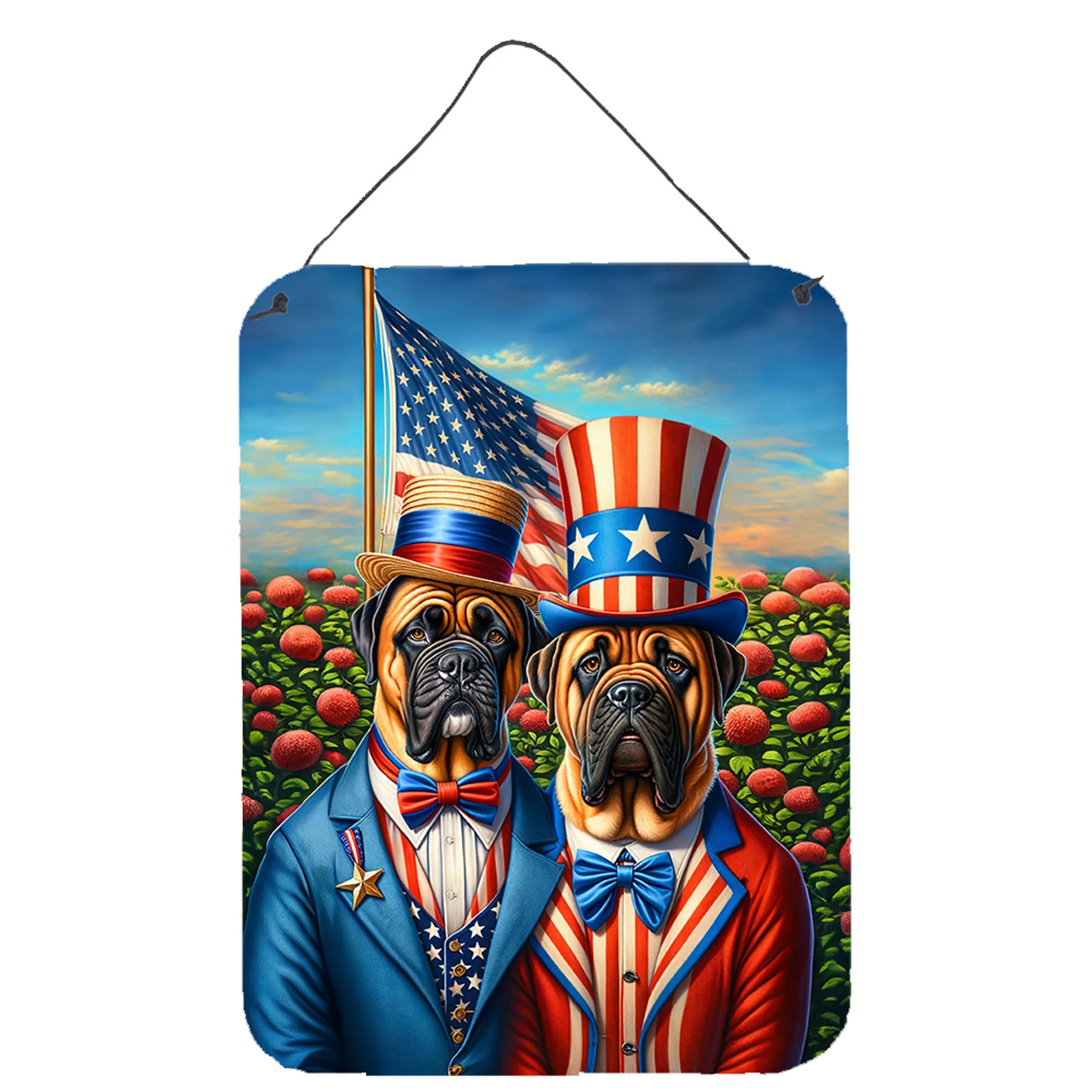 All American Dogs Wall or Door Hanging Prints - Size: 16HX12W | Pack Of: 1 | Collection name: All american dogs