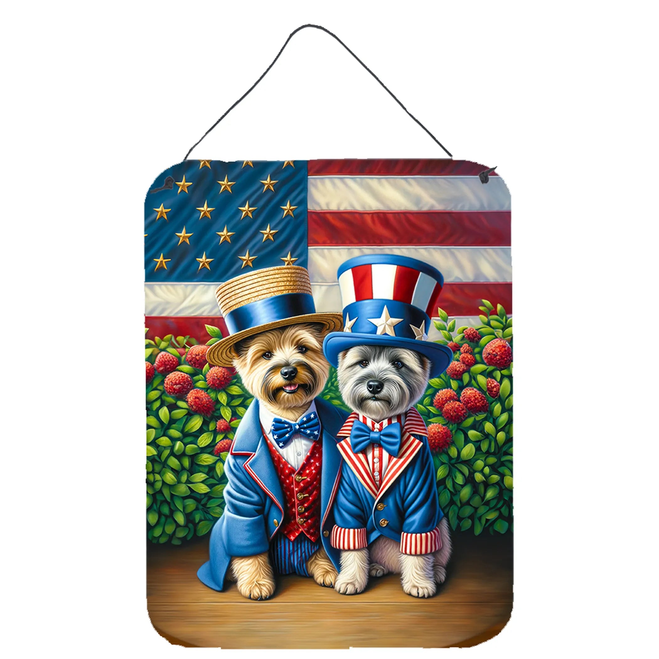 All American Dogs Wall or Door Hanging Prints - Size: 16HX12W | Pack Of: 1 | Collection name: All american dogs