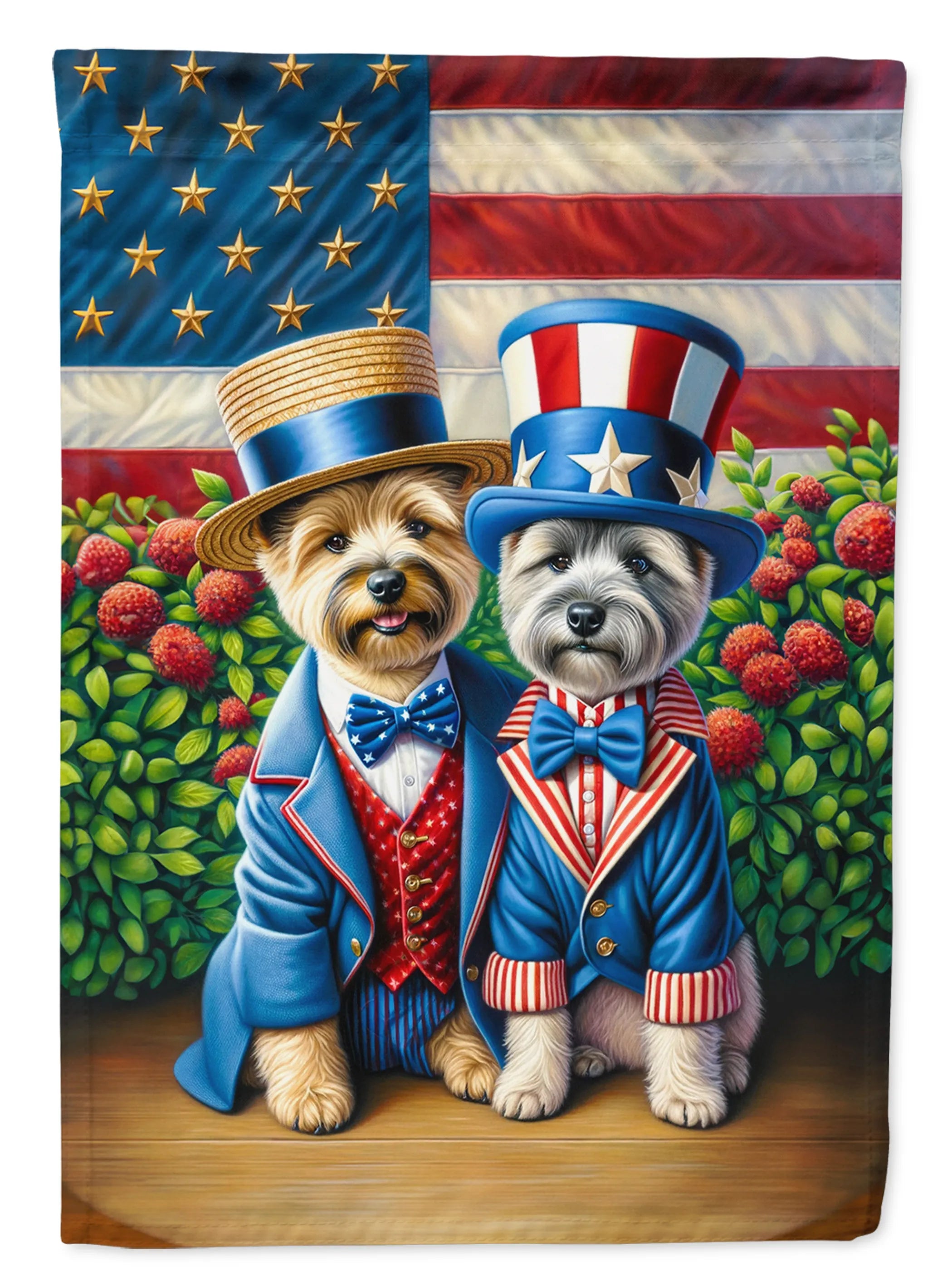 All American Dogs Decorative Flag - Size: GARDEN SIZE | Pack Of: 1 | Collection name: All american dogs