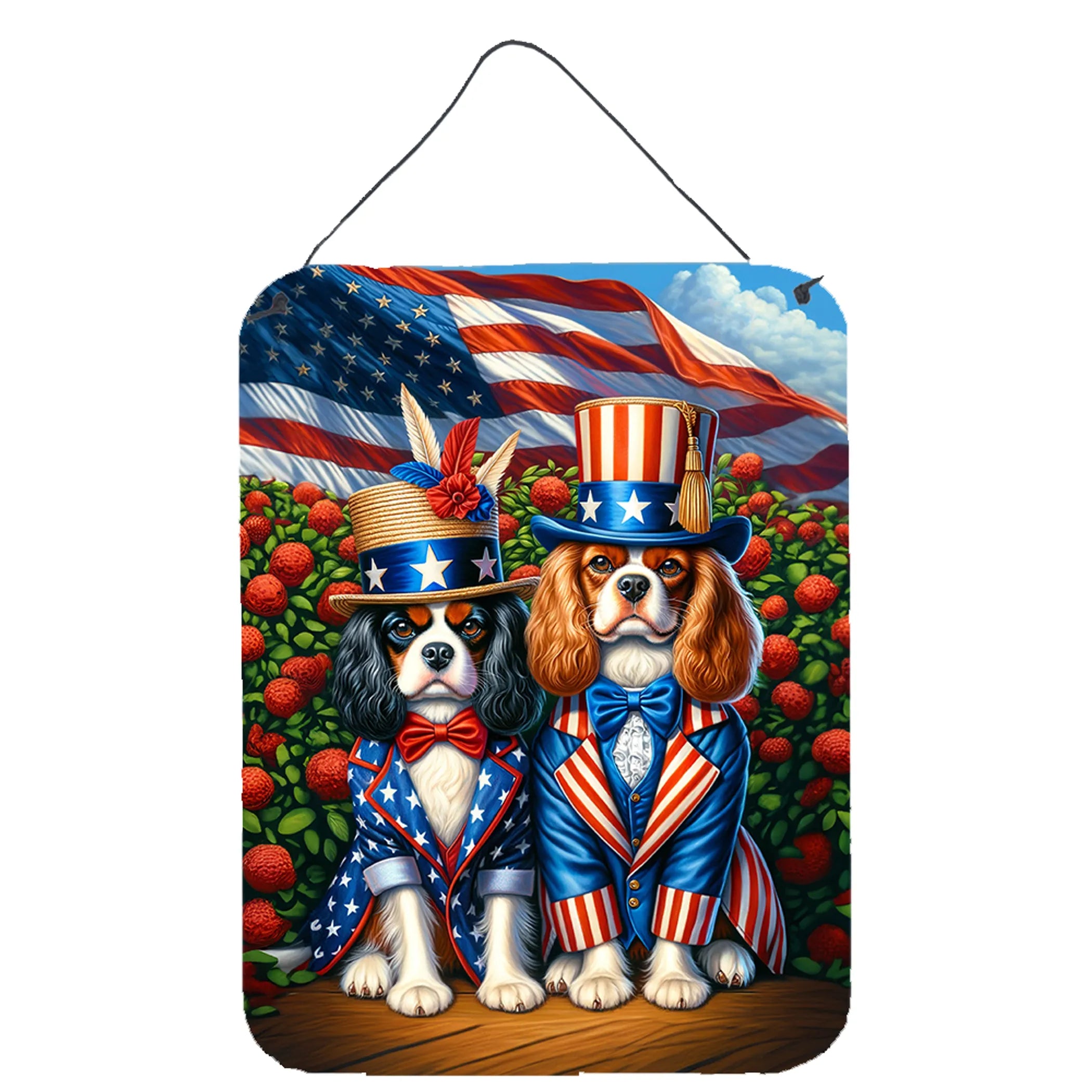All American Dogs Wall or Door Hanging Prints - Size: 16HX12W | Pack Of: 1 | Collection name: All american dogs