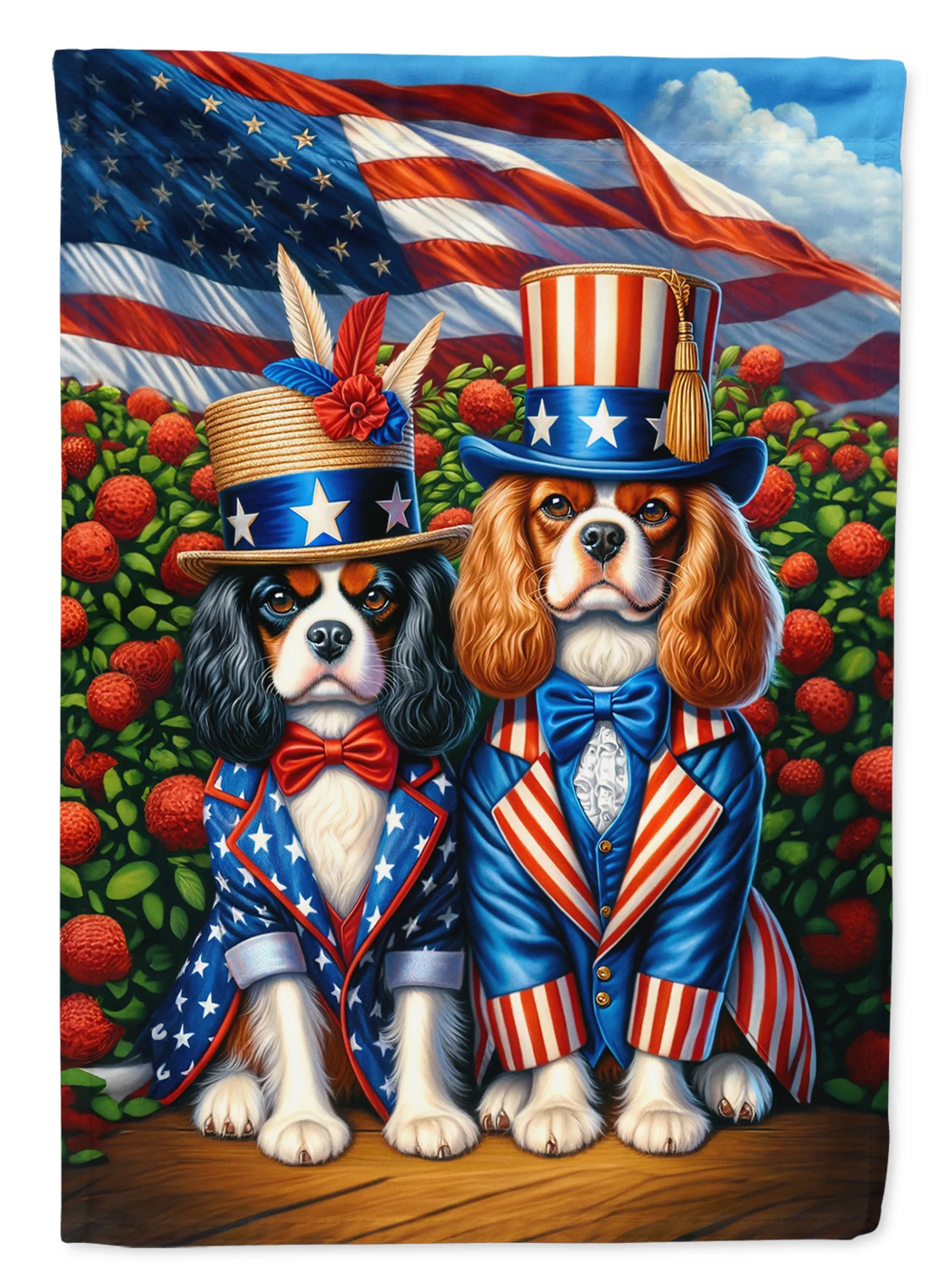 All American Dogs Decorative Flag - Size: GARDEN SIZE | Pack Of: 1 | Collection name: All american dogs