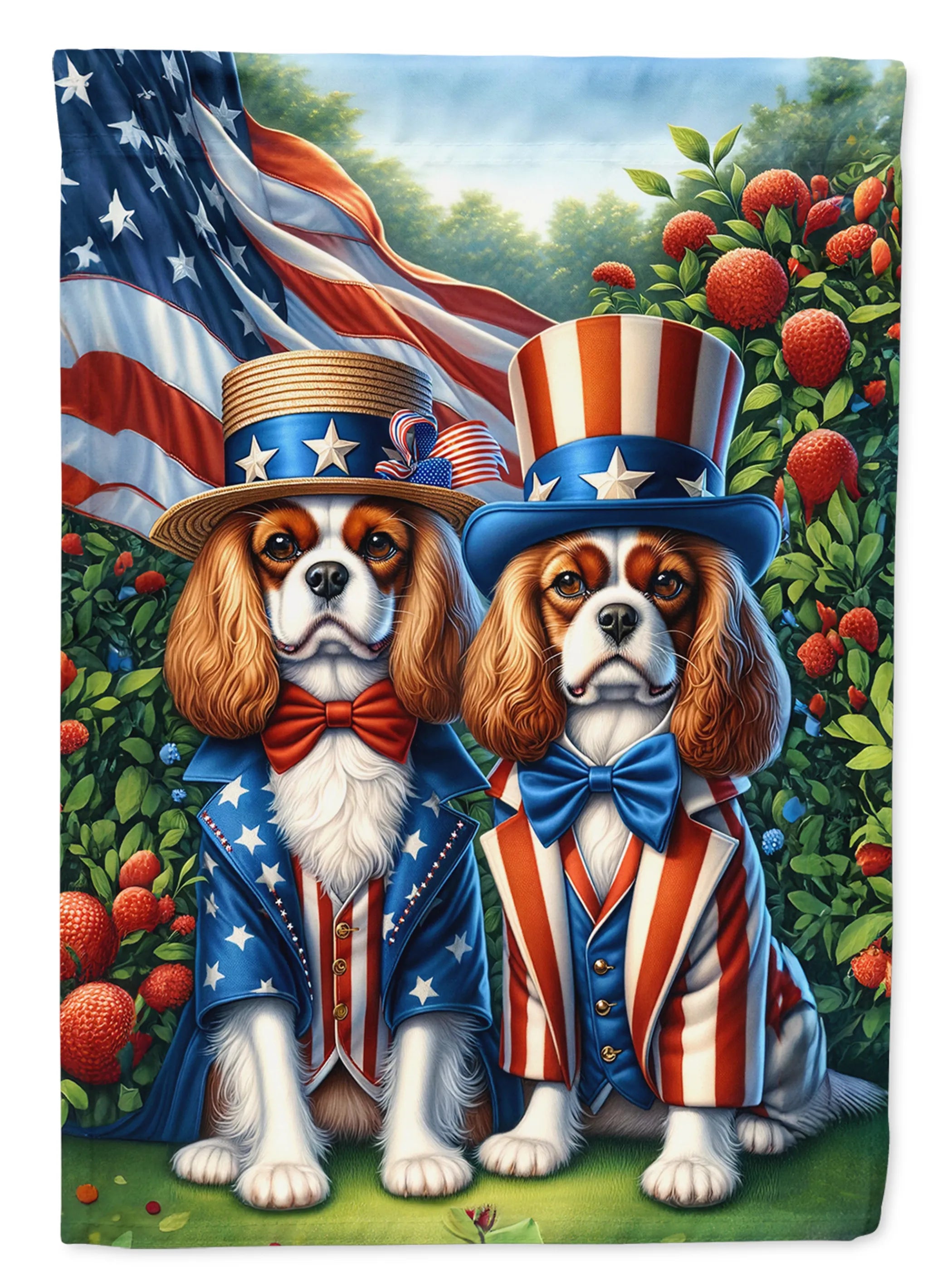 All American Dogs Decorative Flag - Size: GARDEN SIZE | Pack Of: 1 | Collection name: All american dogs