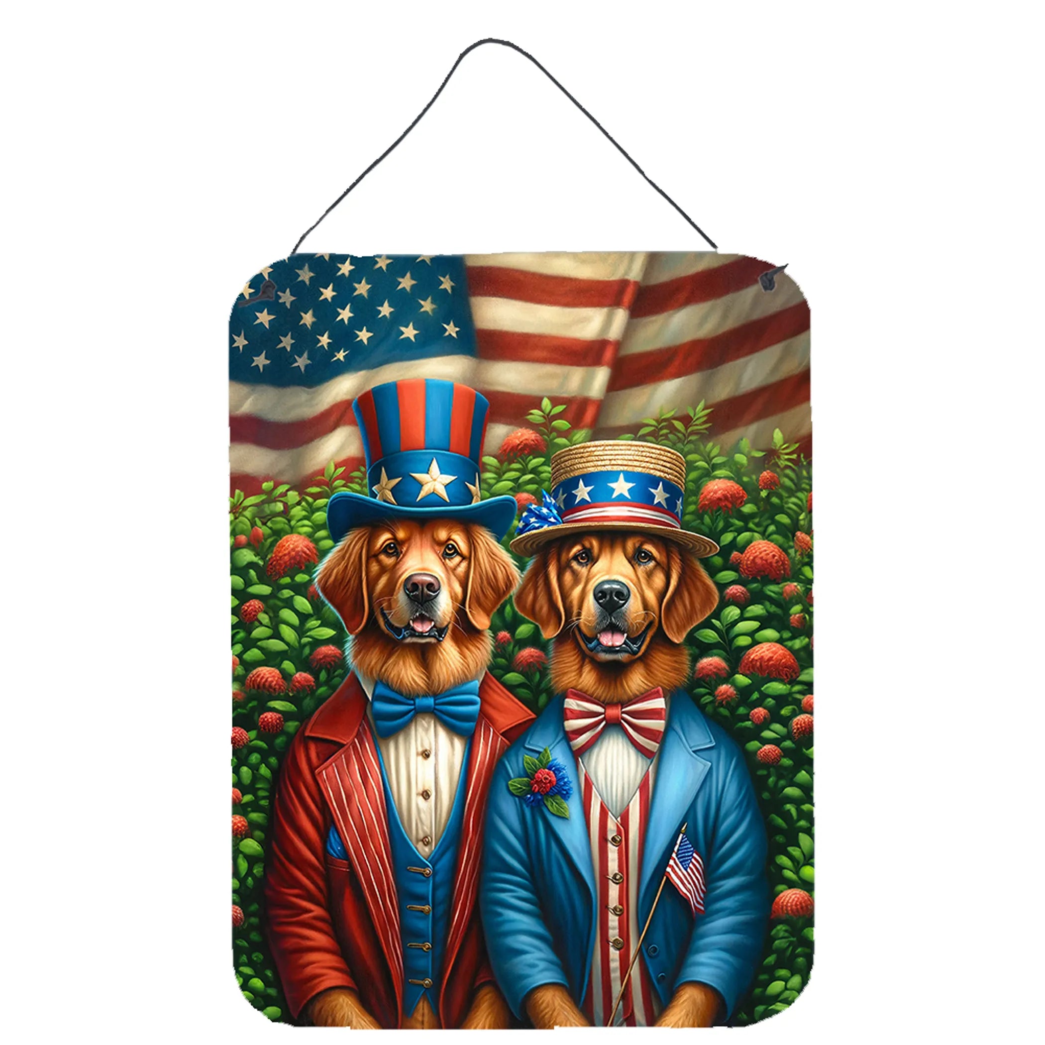 All American Dogs Wall or Door Hanging Prints - Size: 16HX12W | Pack Of: 1 | Collection name: All american dogs