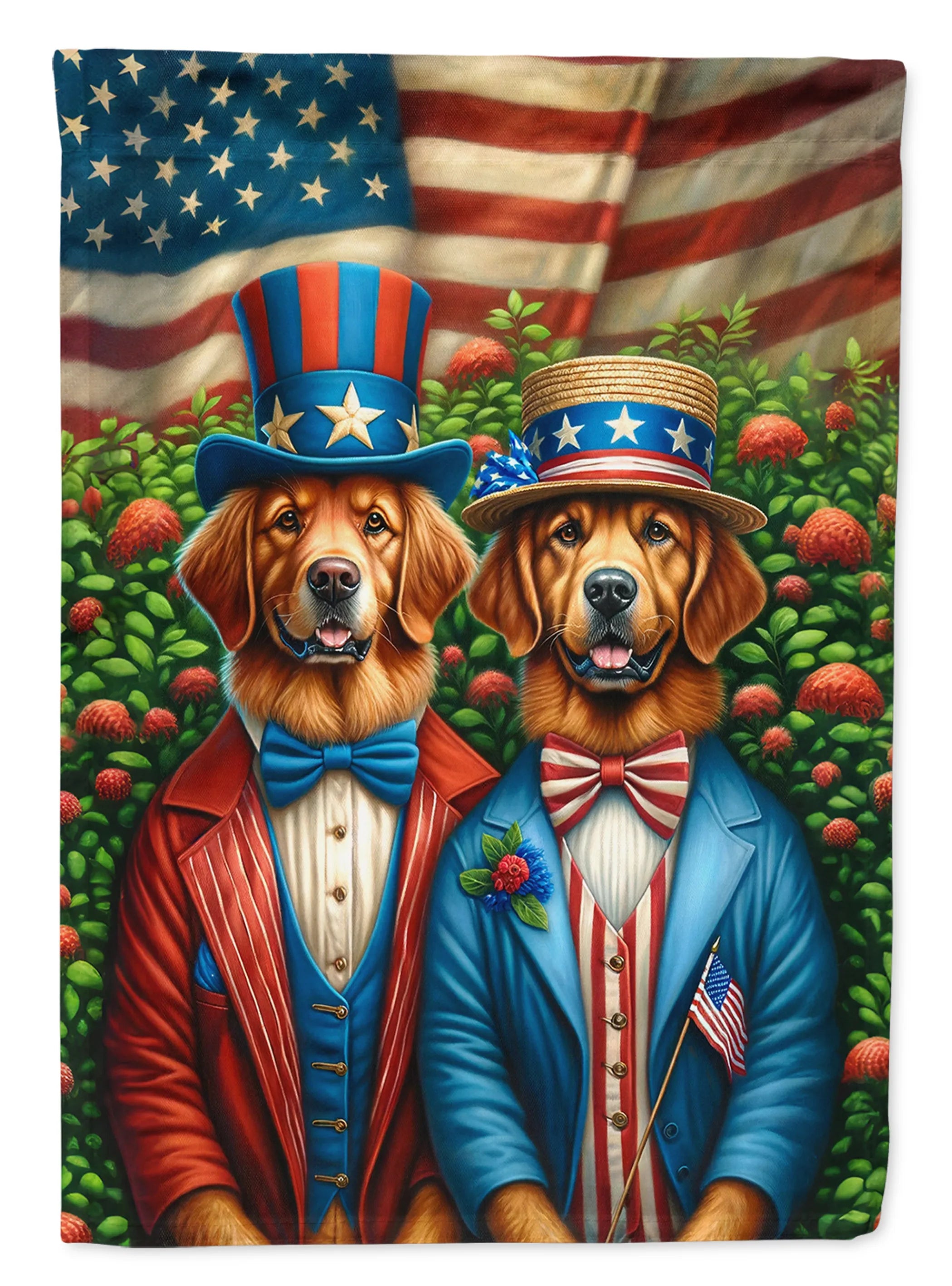 All American Dogs Decorative Flag - Size: GARDEN SIZE | Pack Of: 1 | Collection name: All american dogs