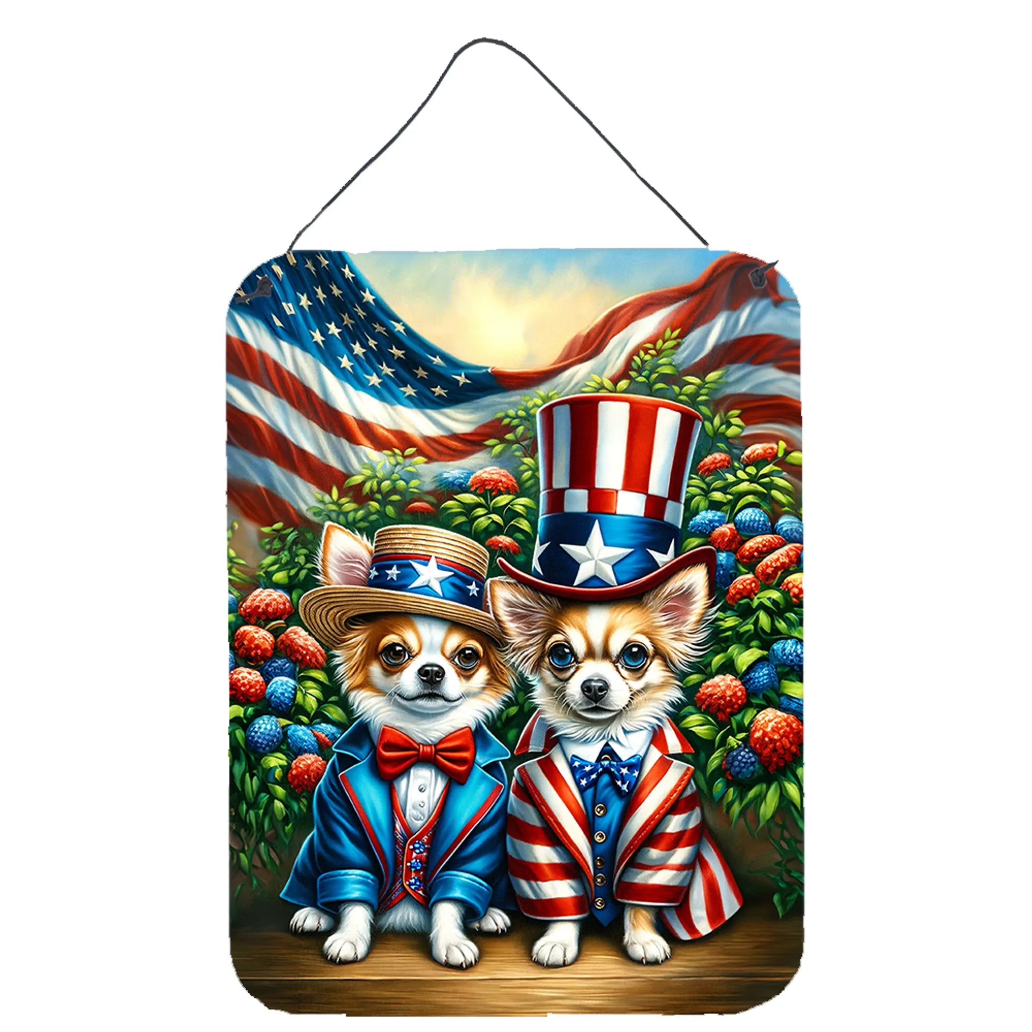All American Dogs Wall or Door Hanging Prints - Size: 16HX12W | Pack Of: 1 | Collection name: All american dogs