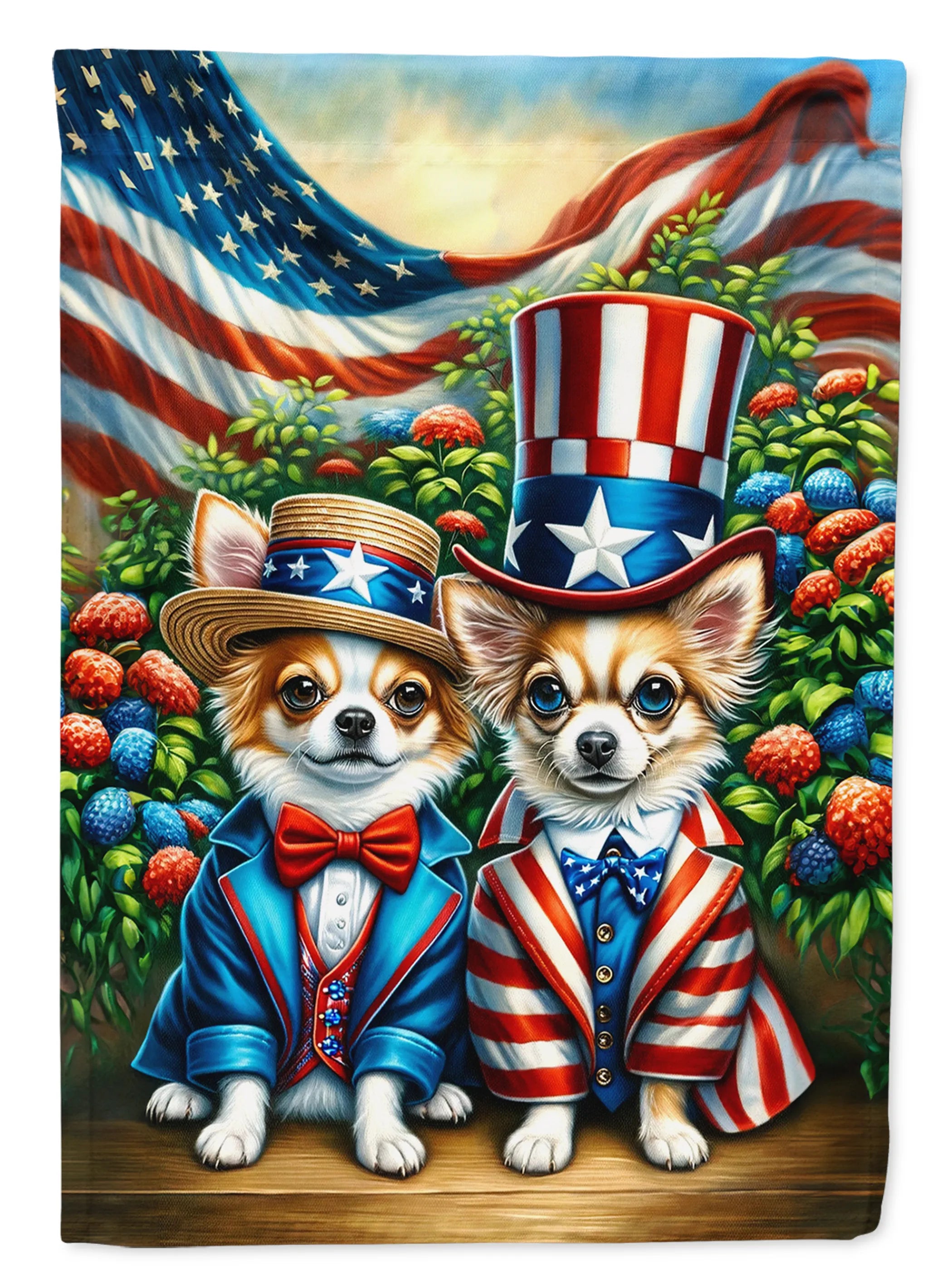All American Dogs Decorative Flag - Size: GARDEN SIZE | Pack Of: 1 | Collection name: All american dogs