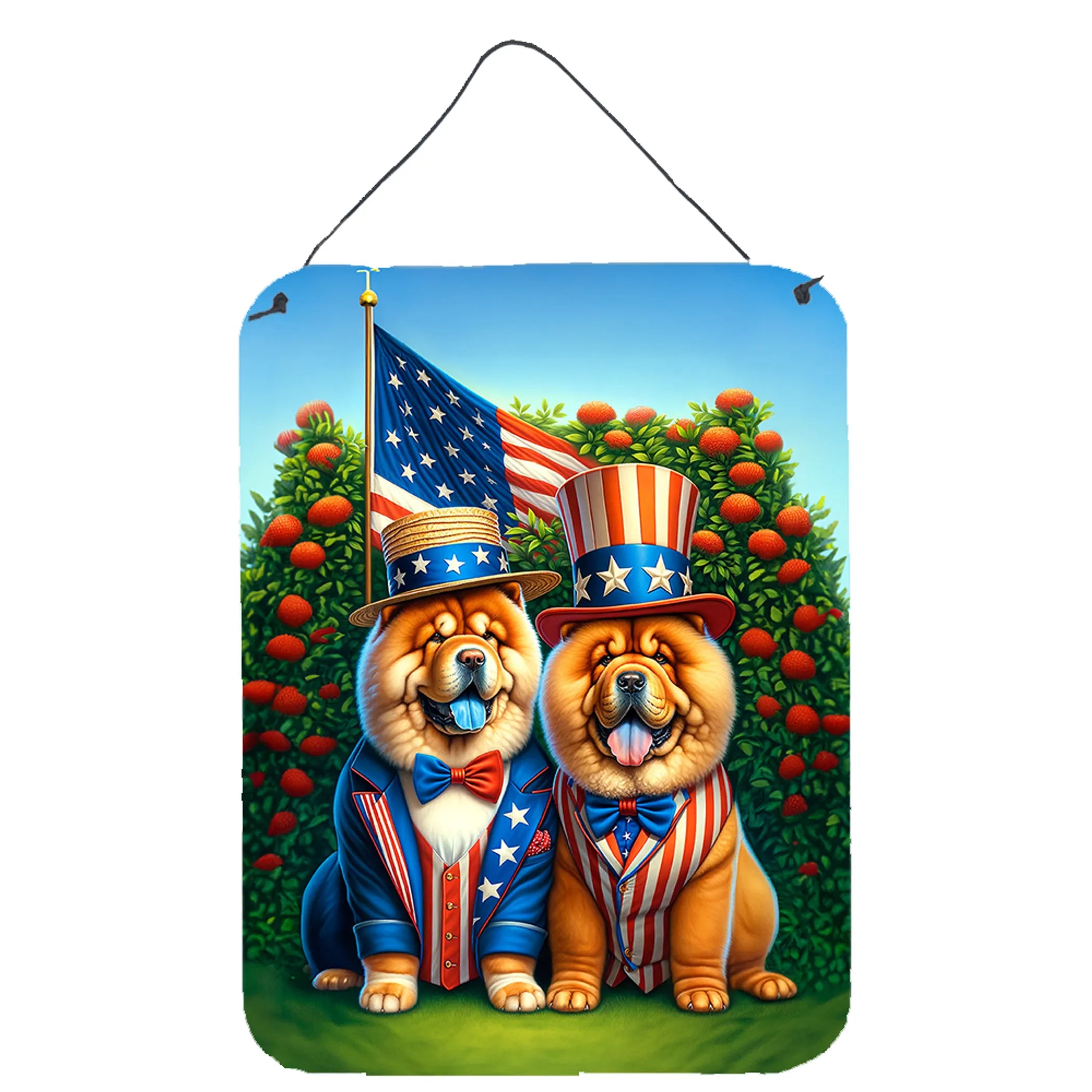 All American Dogs Wall or Door Hanging Prints - Size: 16HX12W | Pack Of: 1 | Collection name: All american dogs