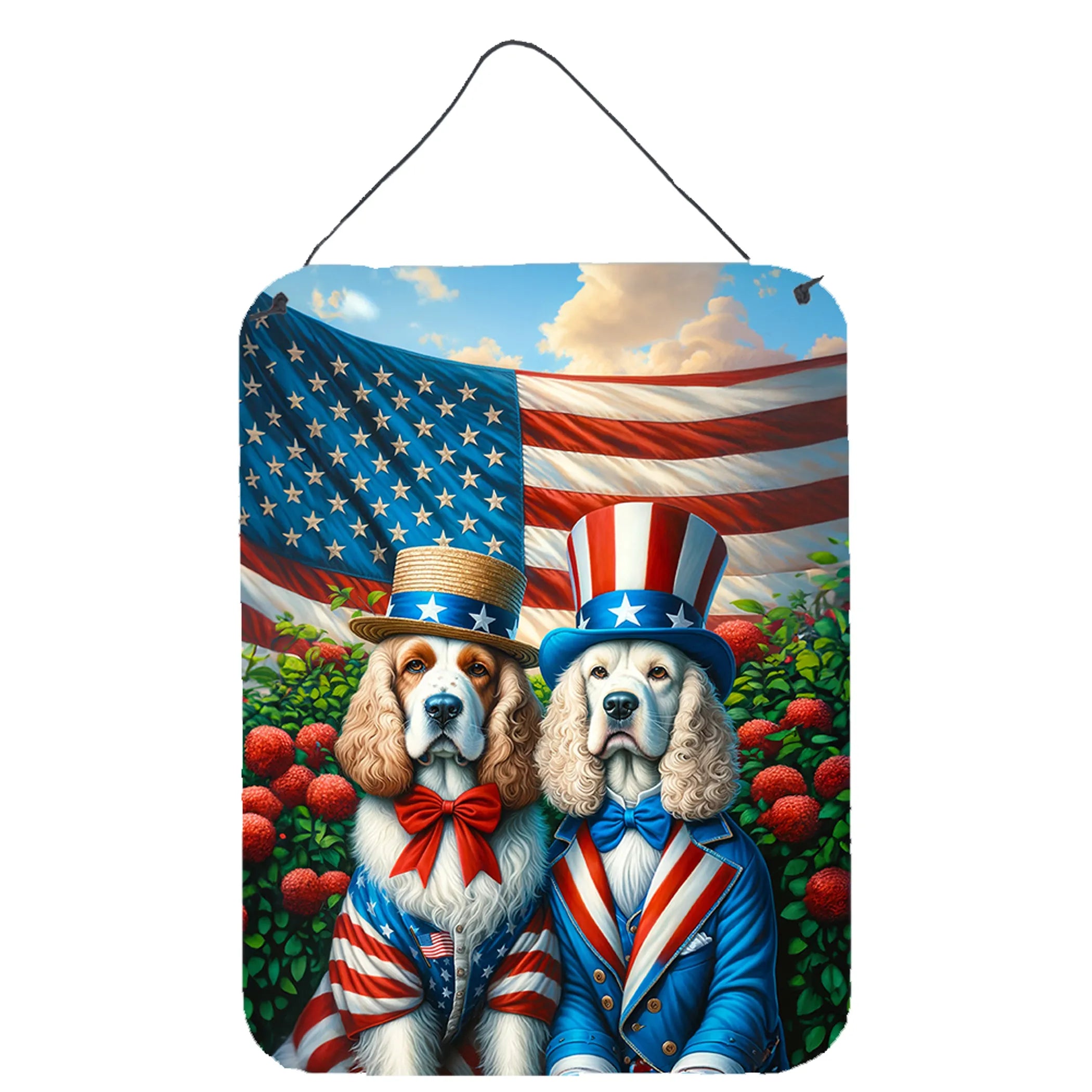 All American Dogs Wall or Door Hanging Prints - Size: 16HX12W | Pack Of: 1 | Collection name: All american dogs