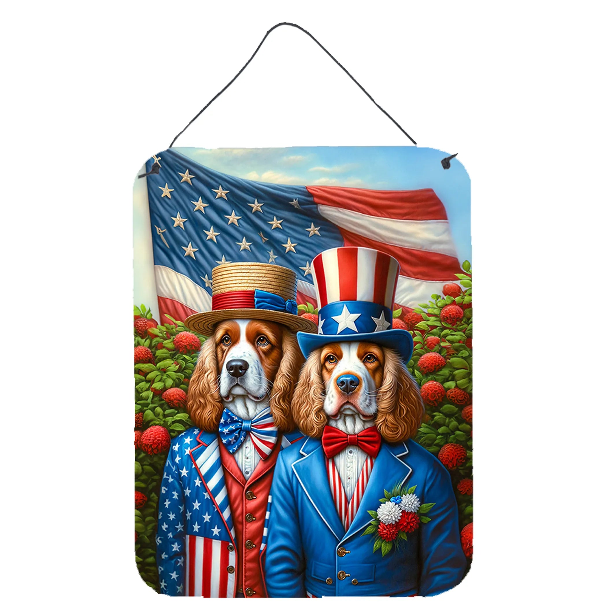 All American Dogs Wall or Door Hanging Prints - Size: 16HX12W | Pack Of: 1 | Collection name: All american dogs