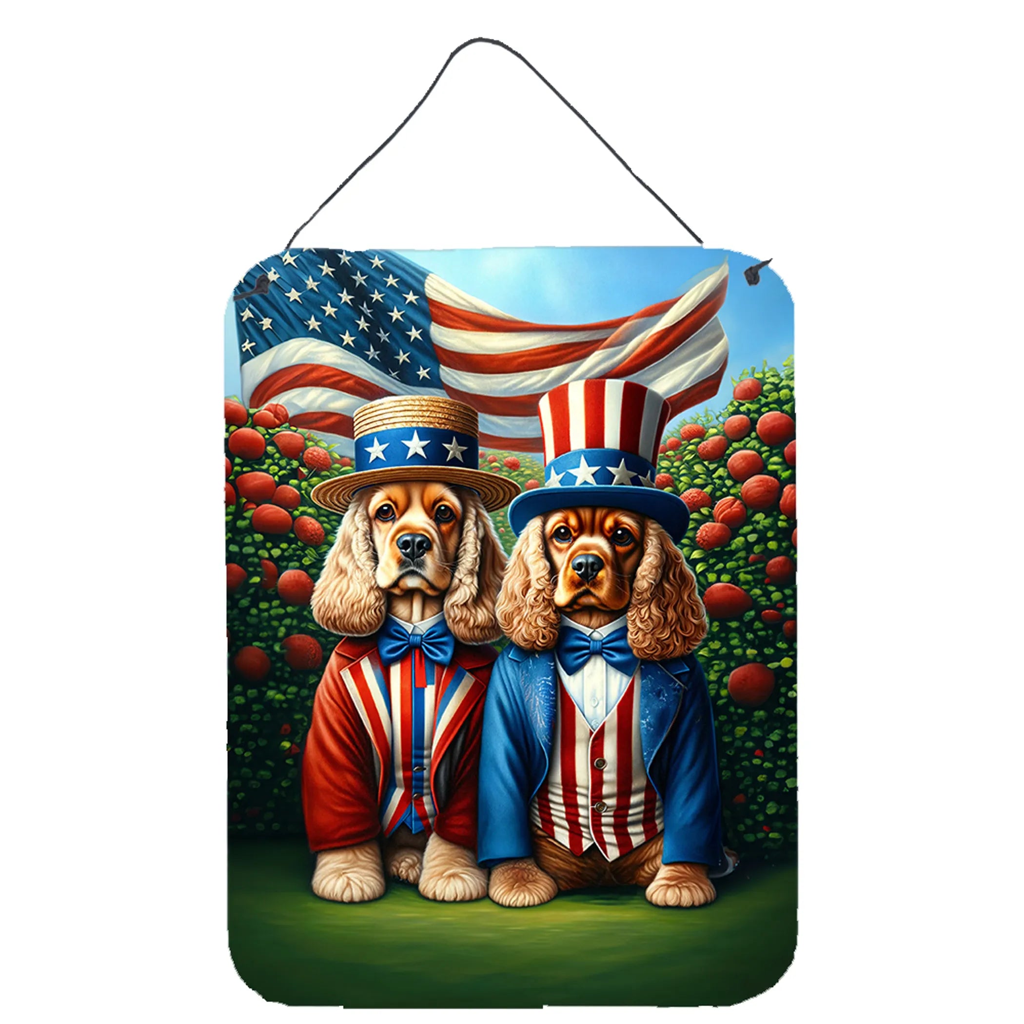 All American Dogs Wall or Door Hanging Prints - Size: 16HX12W | Pack Of: 1 | Collection name: All american dogs