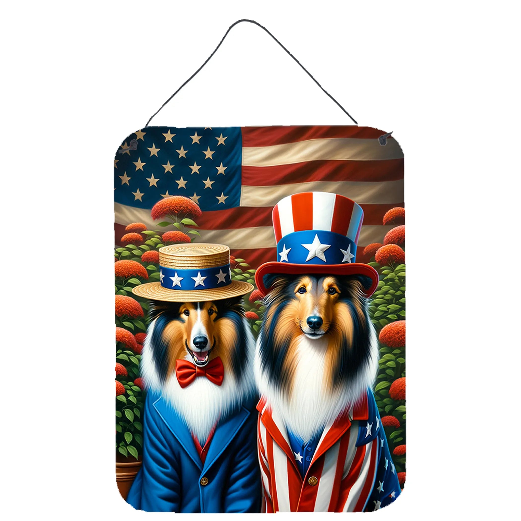 All American Dogs Wall or Door Hanging Prints - Size: 16HX12W | Pack Of: 1 | Collection name: All american dogs