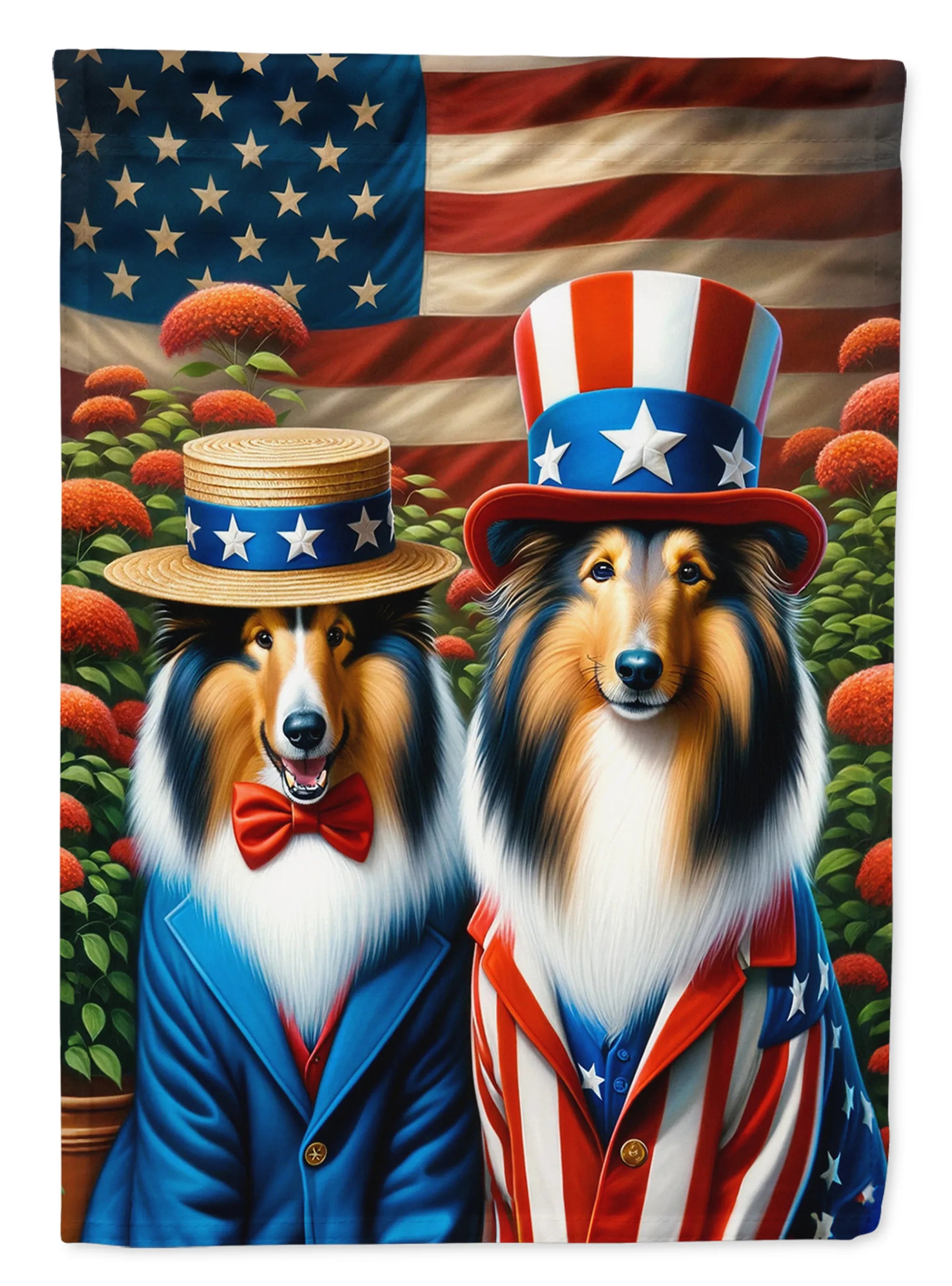 All American Dogs Decorative Flag - Size: GARDEN SIZE | Pack Of: 1 | Collection name: All american dogs
