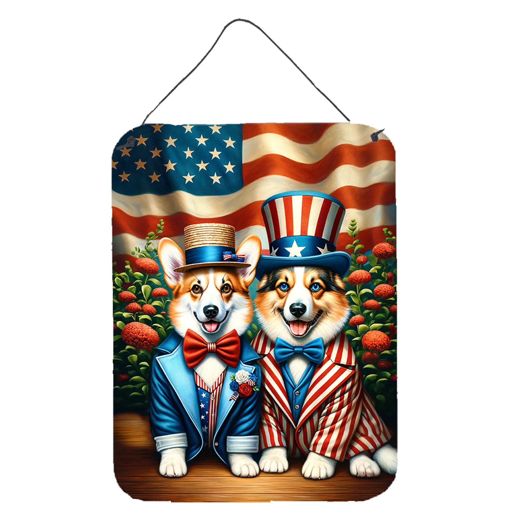 All American Dogs Wall or Door Hanging Prints - Size: 16HX12W | Pack Of: 1 | Collection name: All american dogs