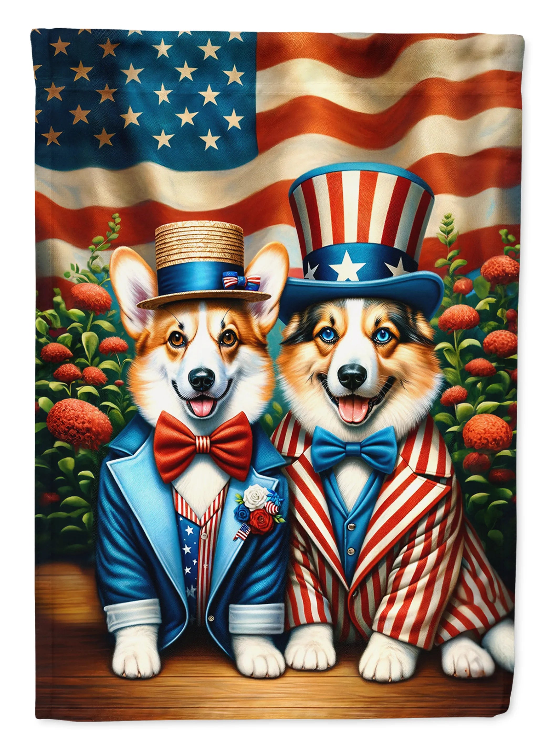 All American Dogs Decorative Flag - Size: GARDEN SIZE | Pack Of: 1 | Collection name: All american dogs