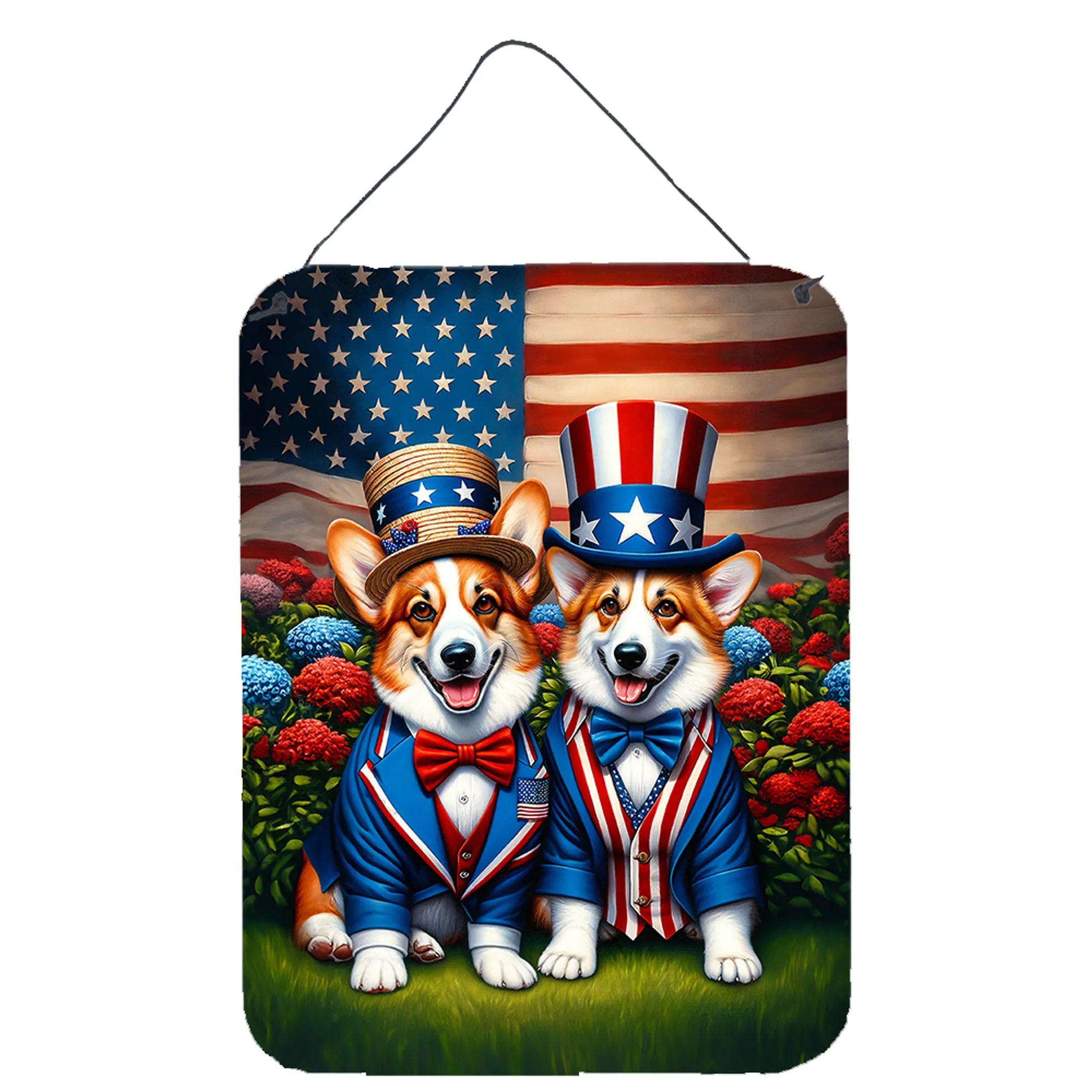 All American Dogs Wall or Door Hanging Prints - Size: 16HX12W | Pack Of: 1 | Collection name: All american dogs