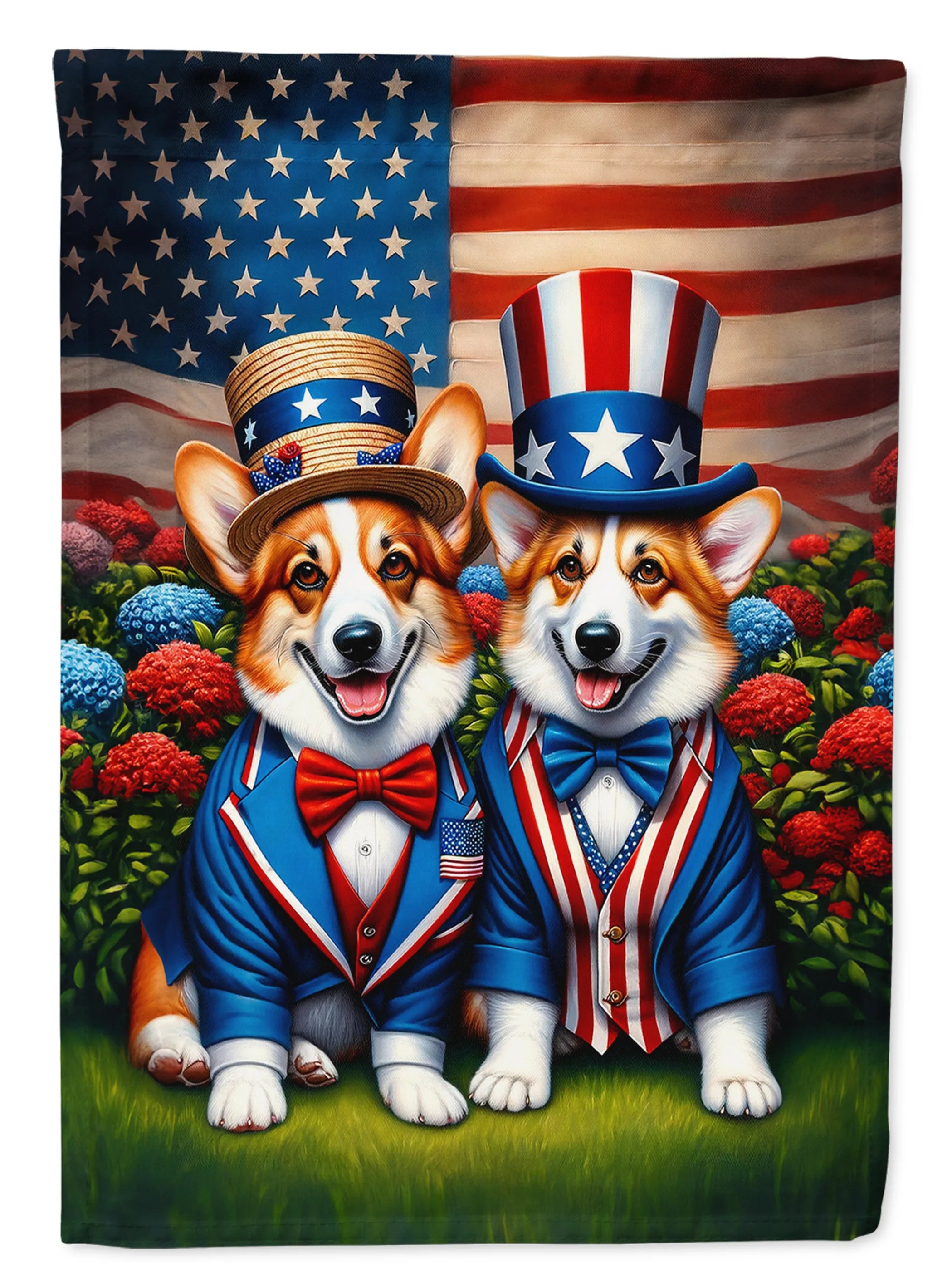All American Dogs Decorative Flag - Size: GARDEN SIZE | Pack Of: 1 | Collection name: All american dogs