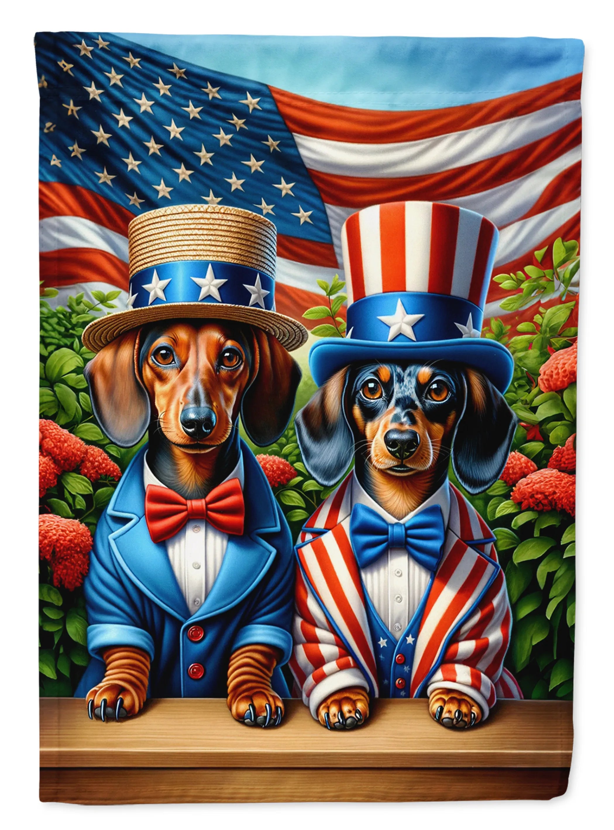 All American Dogs Decorative Flag - Size: GARDEN SIZE | Pack Of: 1 | Collection name: All american dogs