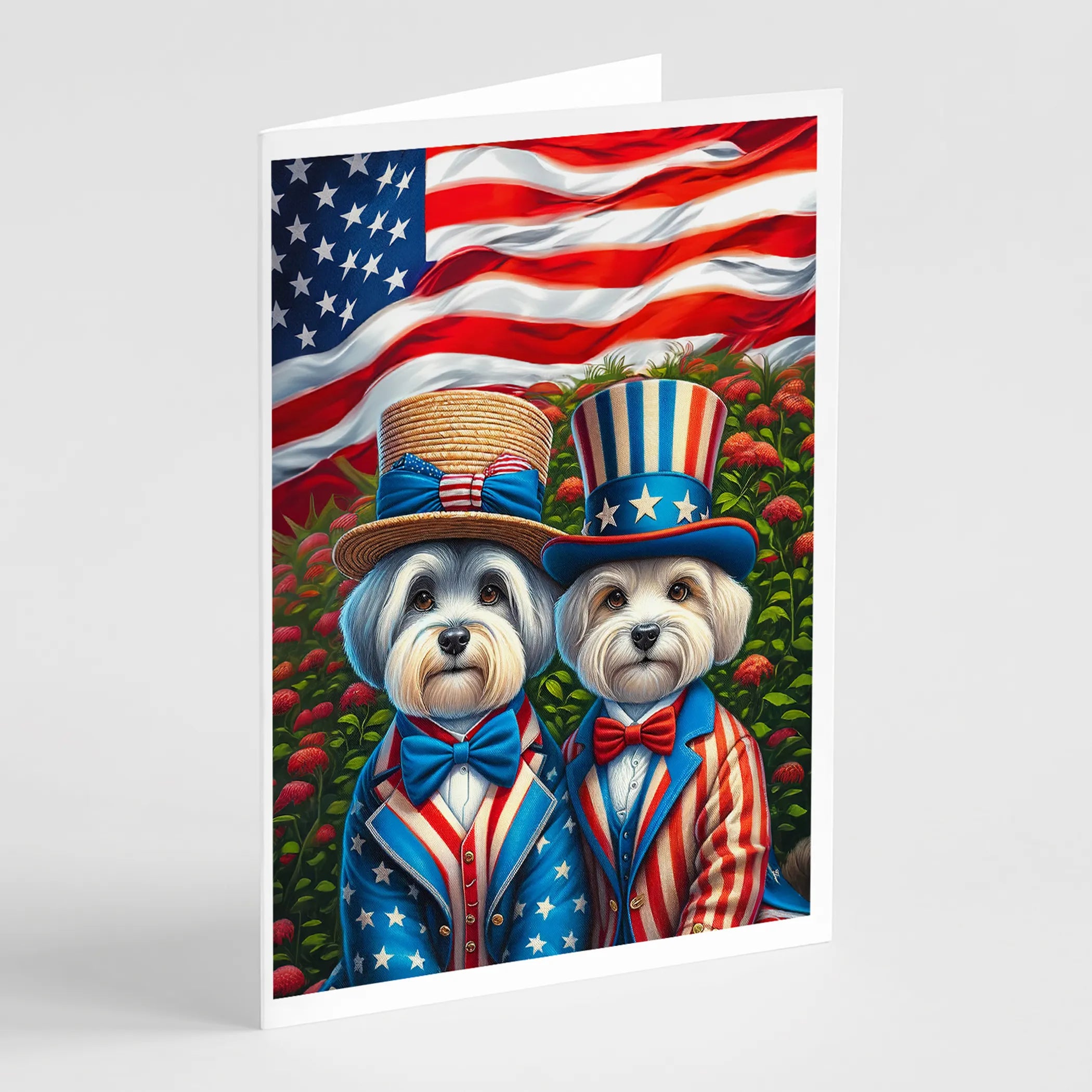 All American Dogs Greeting Cards  - Size: 5X7 | Pack Of: 8 | Collection name: All american dogs