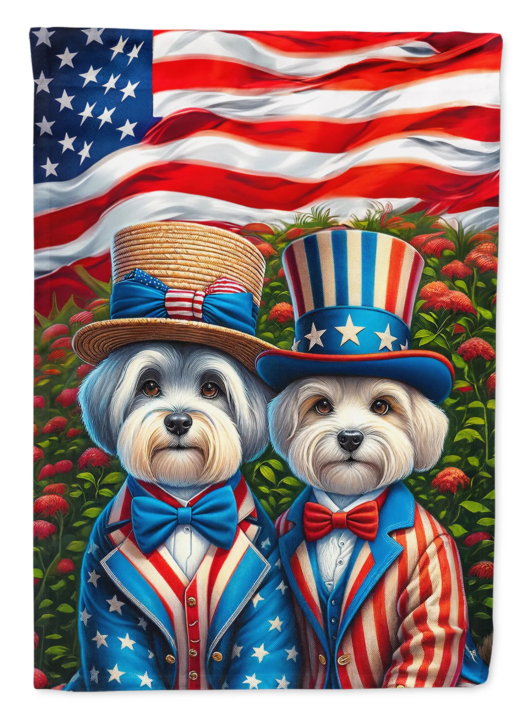 All American Dogs Decorative Flag - Size: GARDEN SIZE | Pack Of: 1 | Collection name: All american dogs