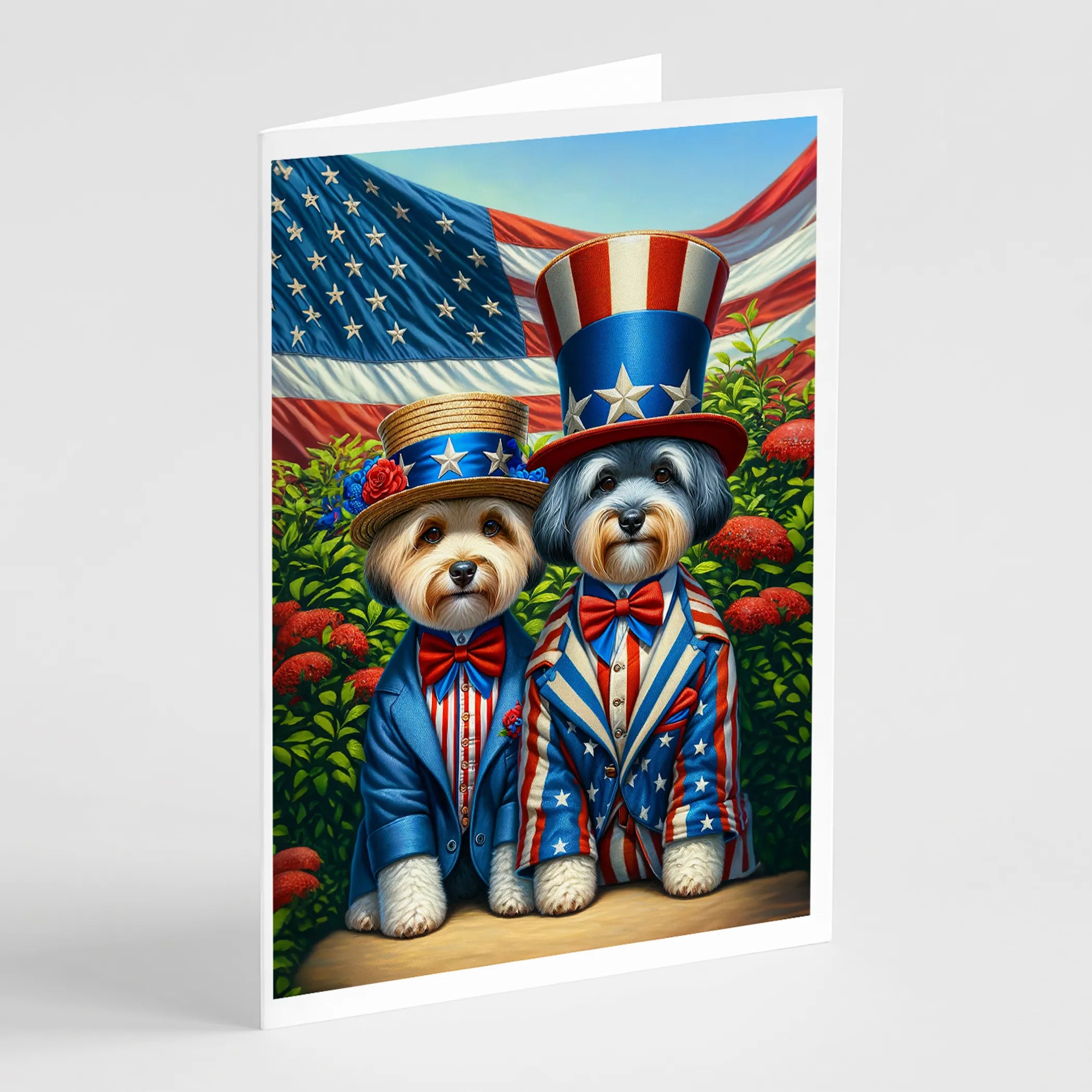 All American Dogs Greeting Cards  - Size: 5X7 | Pack Of: 8 | Collection name: All american dogs