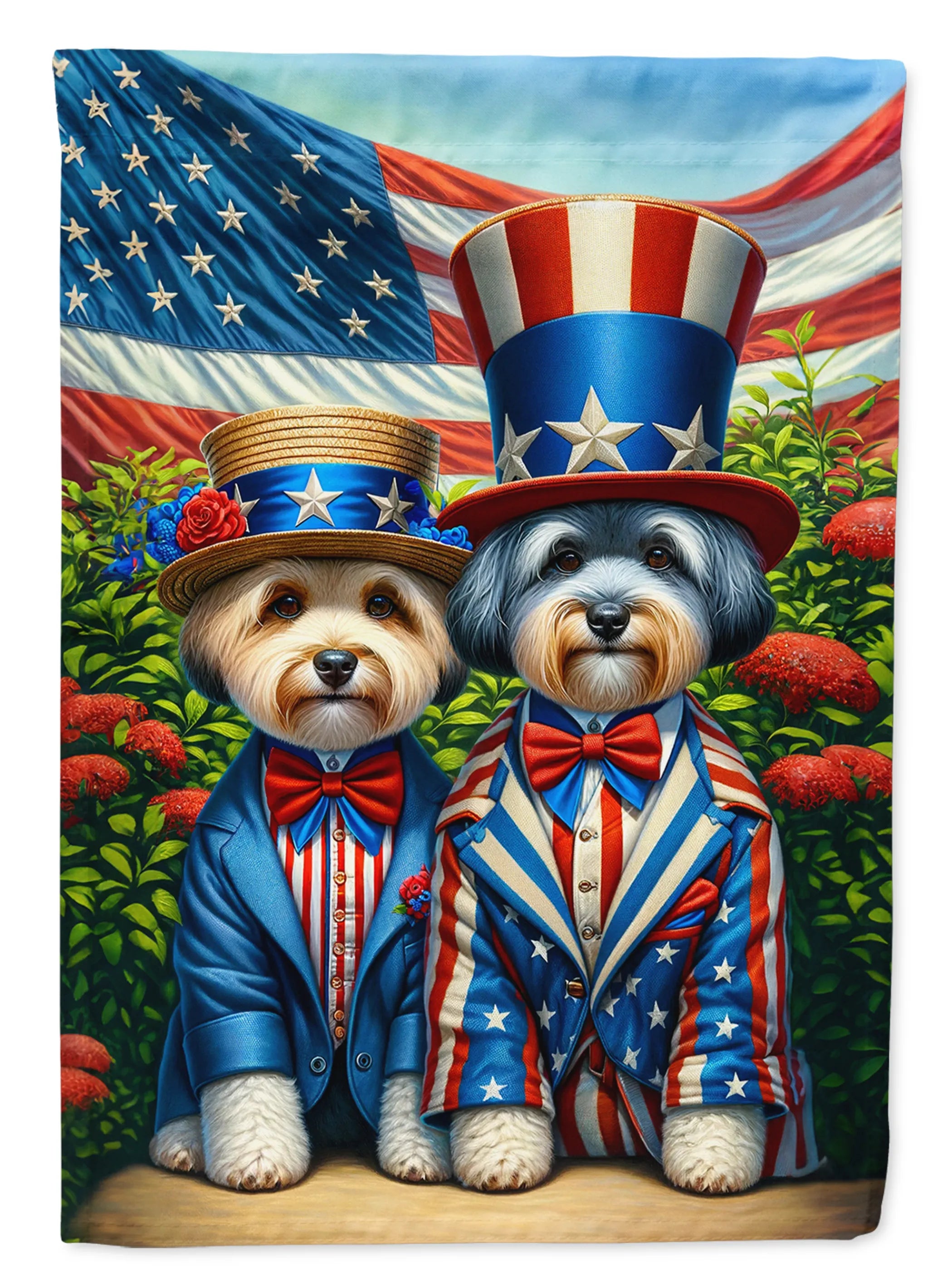 All American Dogs Decorative Flag - Size: GARDEN SIZE | Pack Of: 1 | Collection name: All american dogs