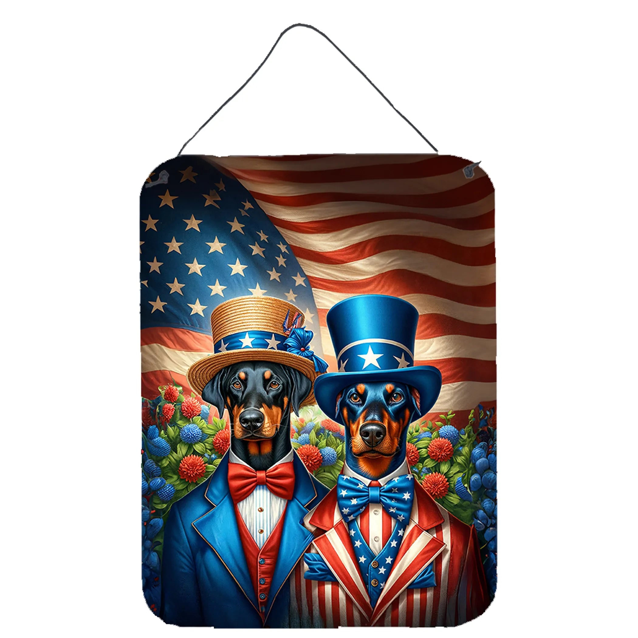 All American Dogs Wall or Door Hanging Prints - Size: 16HX12W | Pack Of: 1 | Collection name: All american dogs