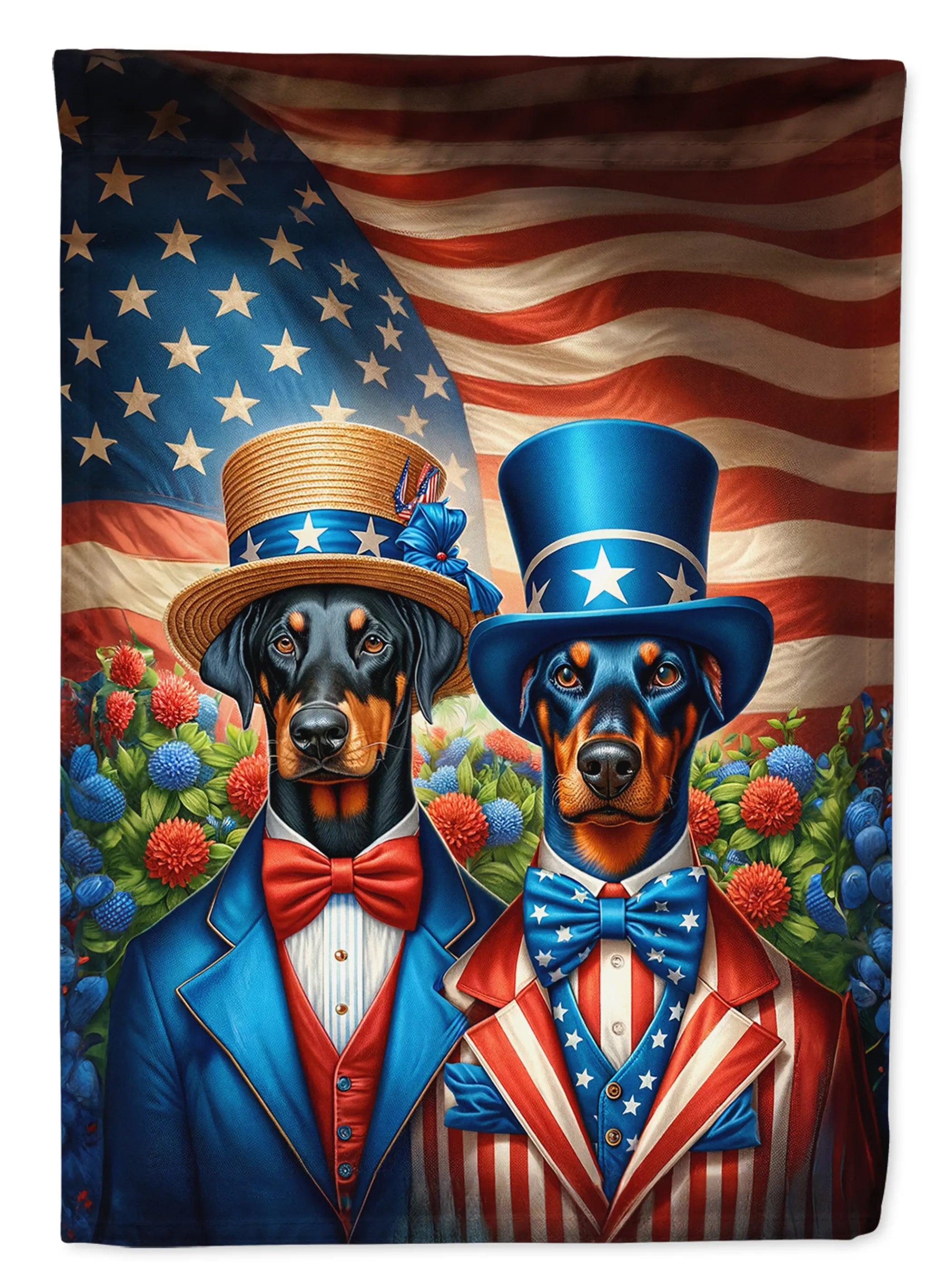 All American Dogs Decorative Flag - Size: GARDEN SIZE | Pack Of: 1 | Collection name: All american dogs