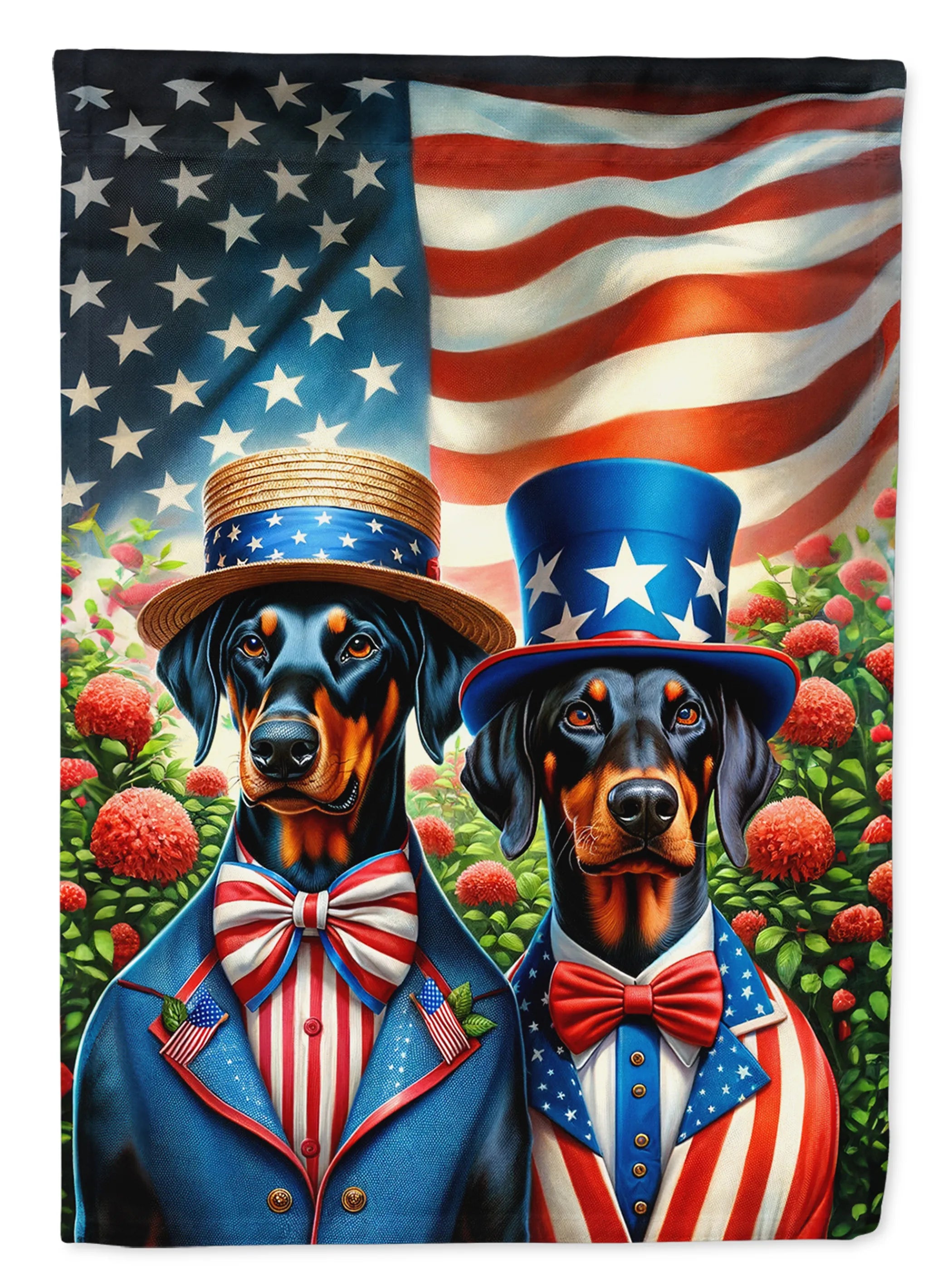 All American Dogs Decorative Flag - Size: GARDEN SIZE | Pack Of: 1 | Collection name: All american dogs