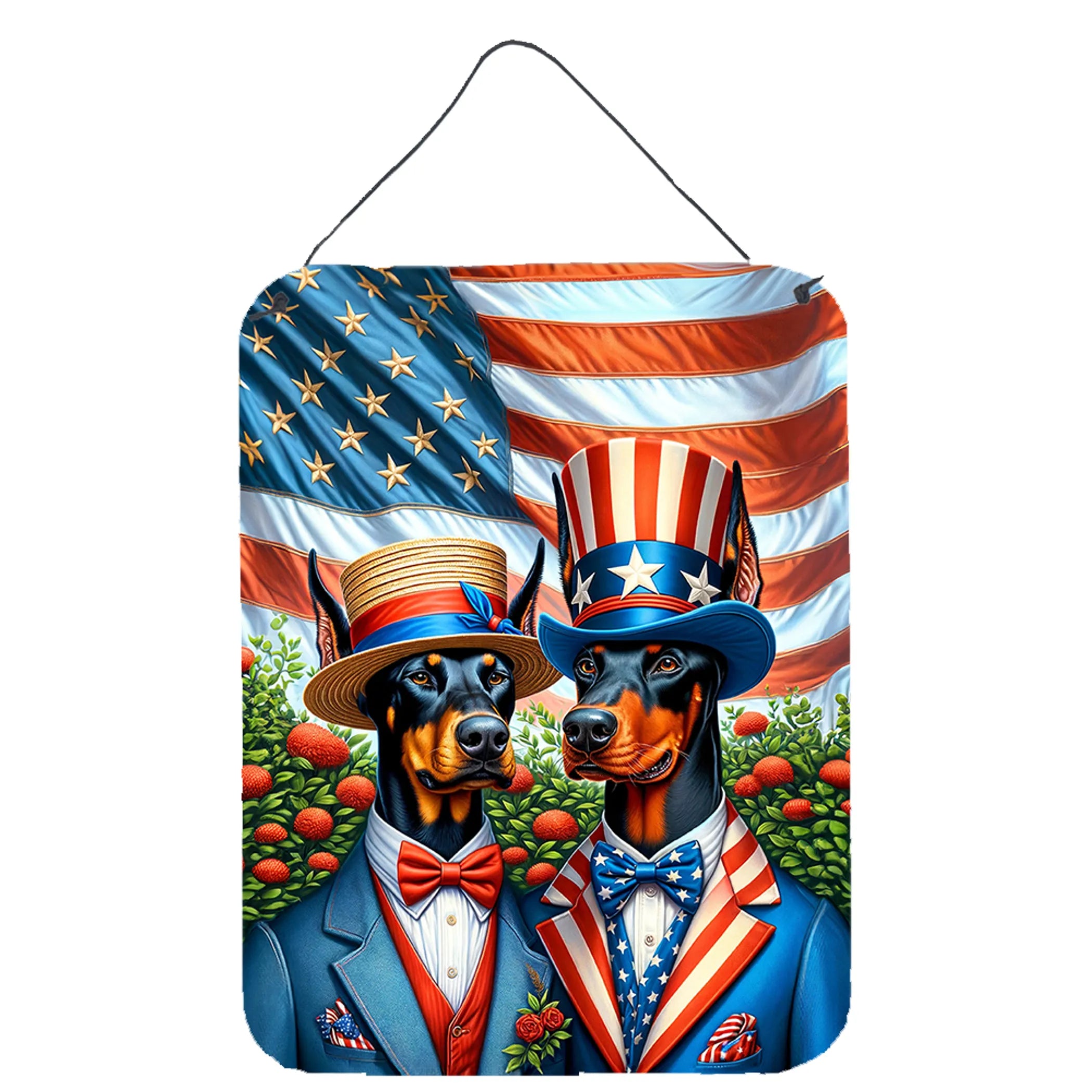 All American Dogs Wall or Door Hanging Prints - Size: 16HX12W | Pack Of: 1 | Collection name: All american dogs