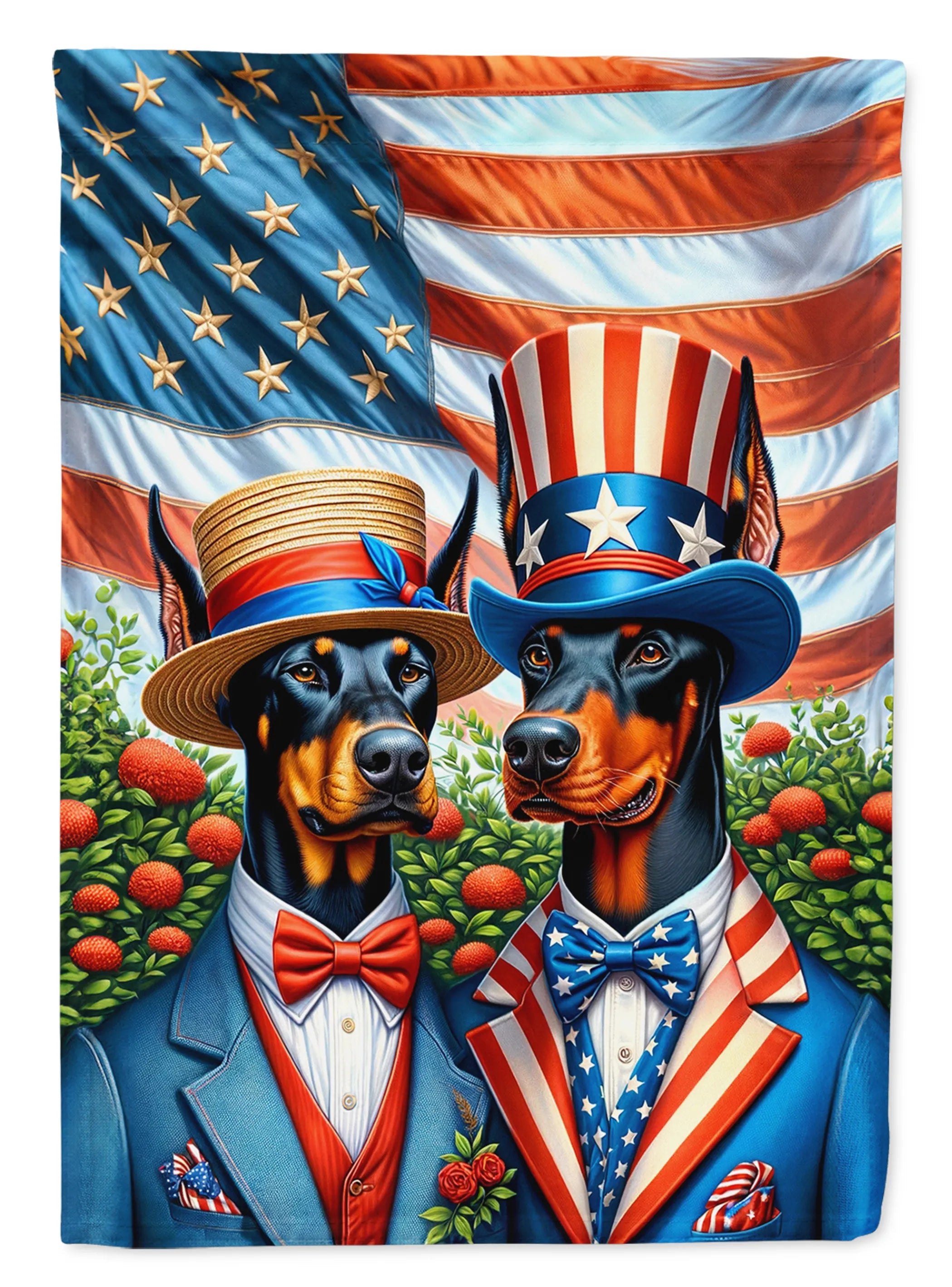 All American Dogs Decorative Flag - Size: GARDEN SIZE | Pack Of: 1 | Collection name: All american dogs