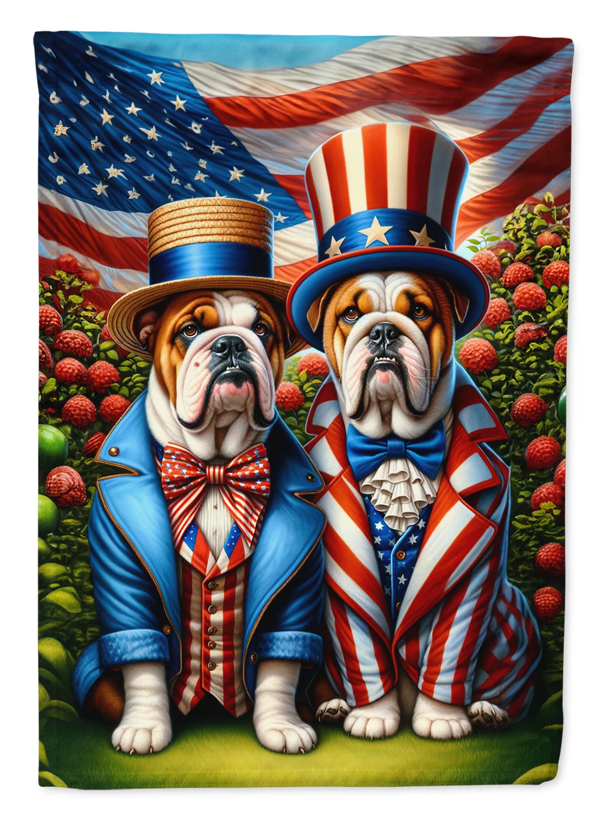 All American Dogs Decorative Flag - Size: GARDEN SIZE | Pack Of: 1 | Collection name: All american dogs