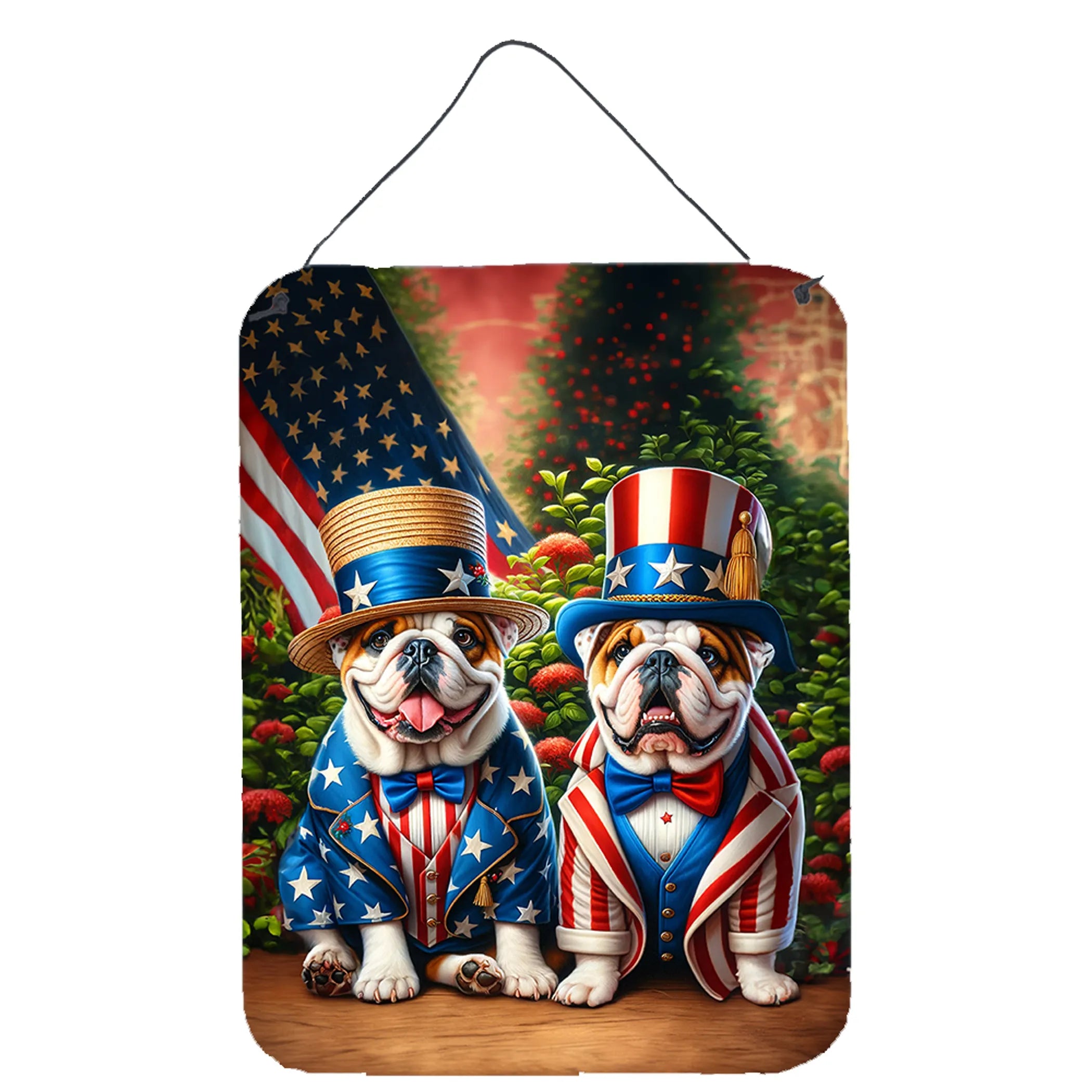 All American Dogs Wall or Door Hanging Prints - Size: 16HX12W | Pack Of: 1 | Collection name: All american dogs
