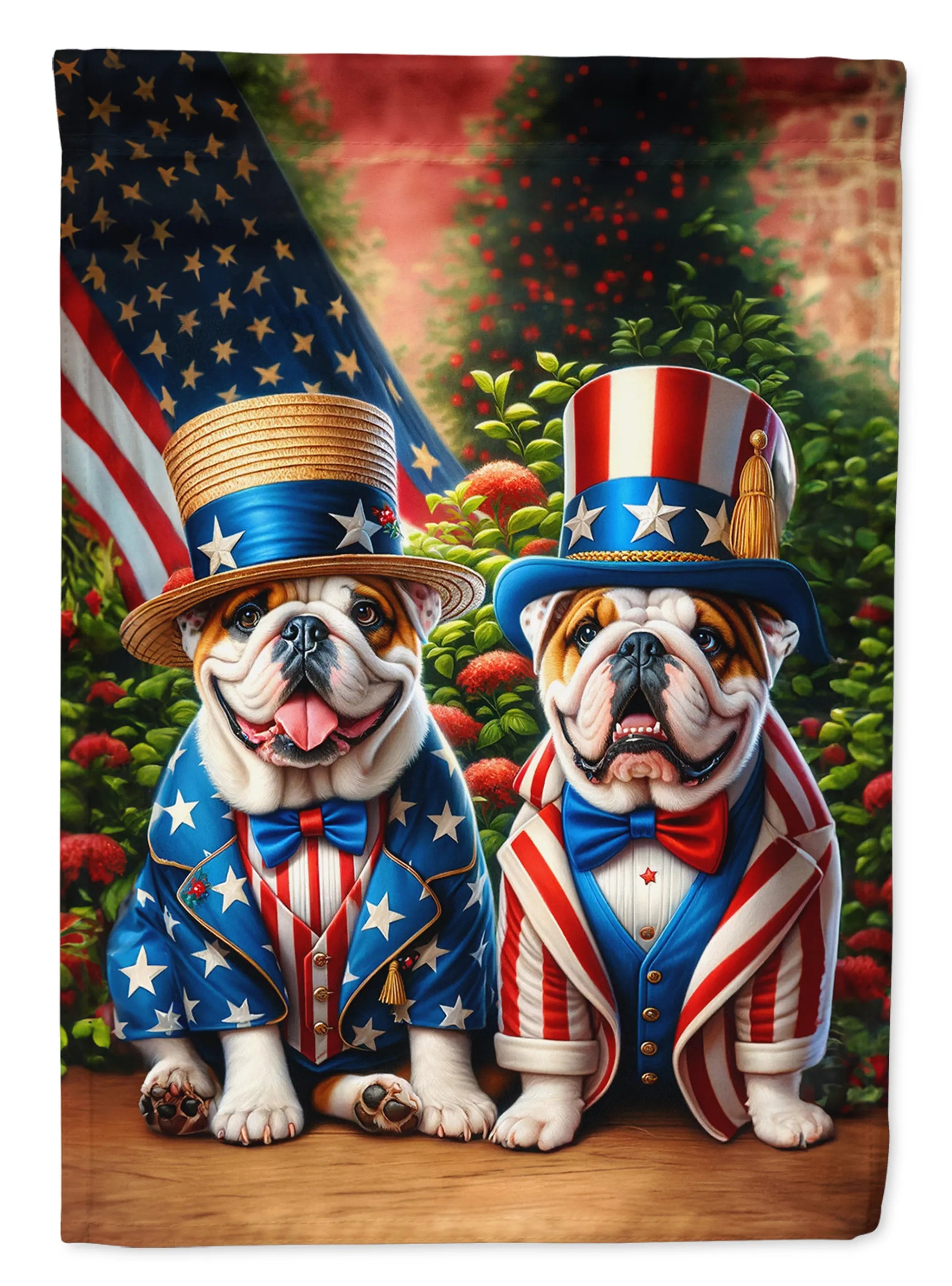 All American Dogs Decorative Flag - Size: GARDEN SIZE | Pack Of: 1 | Collection name: All american dogs