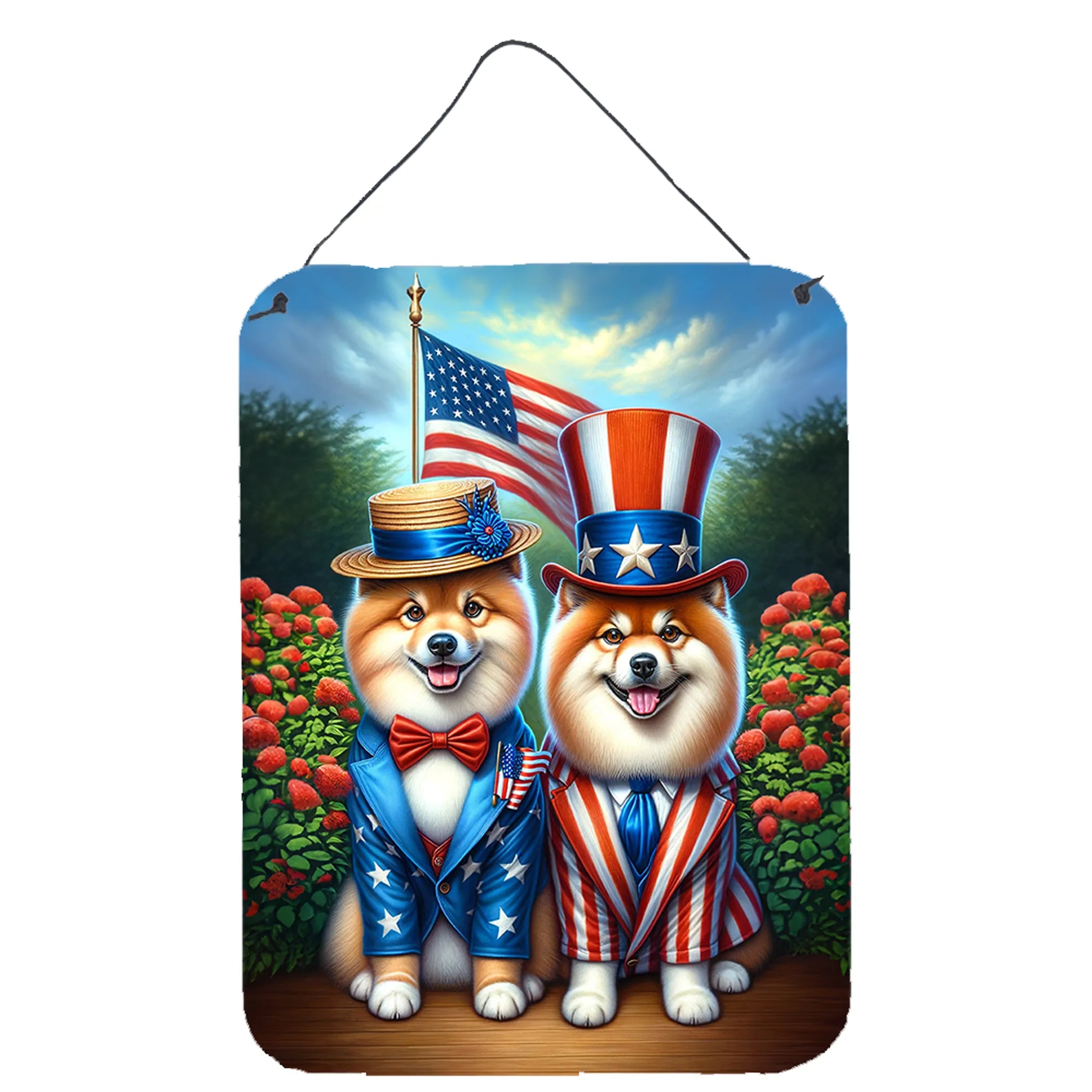 All American Dogs Wall or Door Hanging Prints - Size: 16HX12W | Pack Of: 1 | Collection name: All american dogs