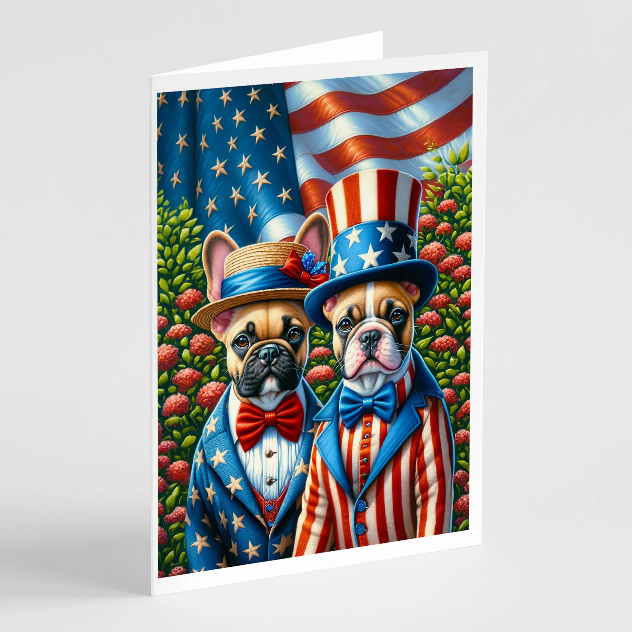 All American Dogs Greeting Cards  - Size: 5X7 | Pack Of: 8 | Collection name: All american dogs