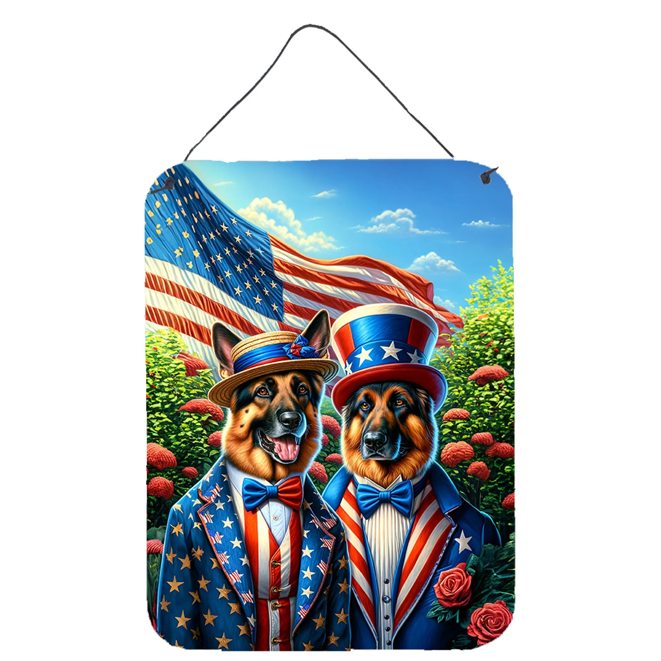All American Dogs Wall or Door Hanging Prints - Size: 16HX12W | Pack Of: 1 | Collection name: All american dogs