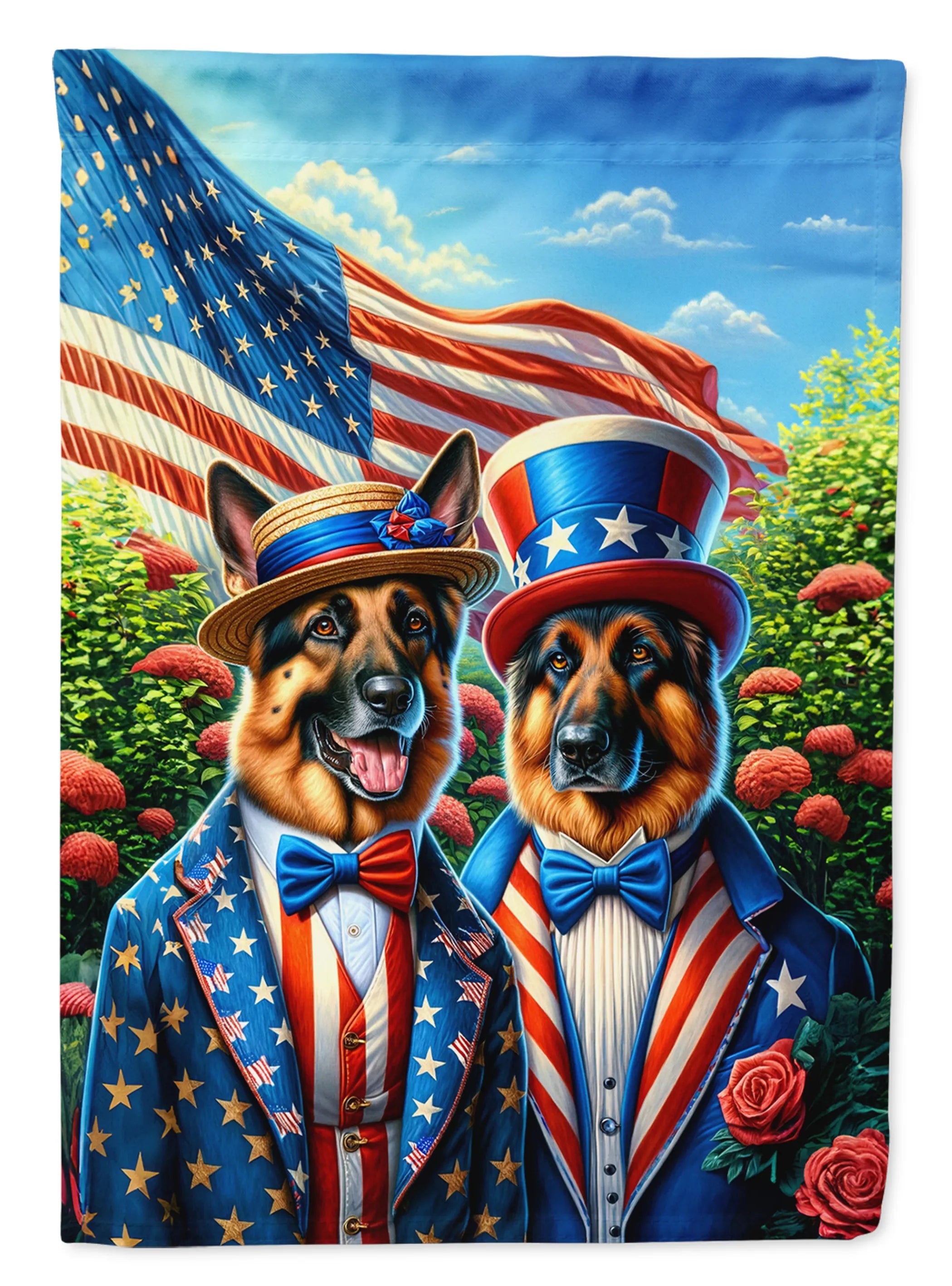 All American Dogs Decorative Flag - Size: GARDEN SIZE | Pack Of: 1 | Collection name: All american dogs