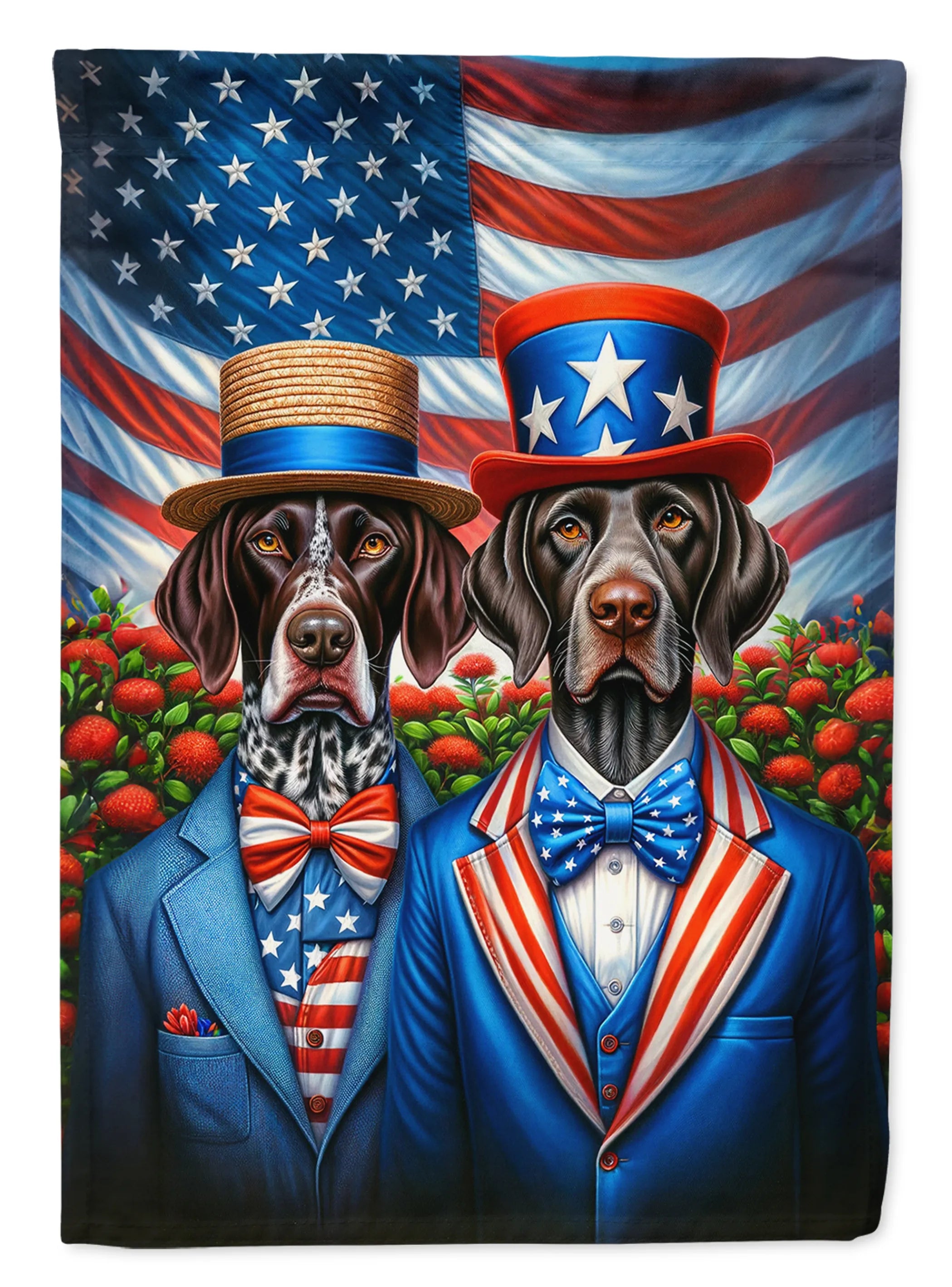 All American Dogs Decorative Flag - Size: GARDEN SIZE | Pack Of: 1 | Collection name: All american dogs