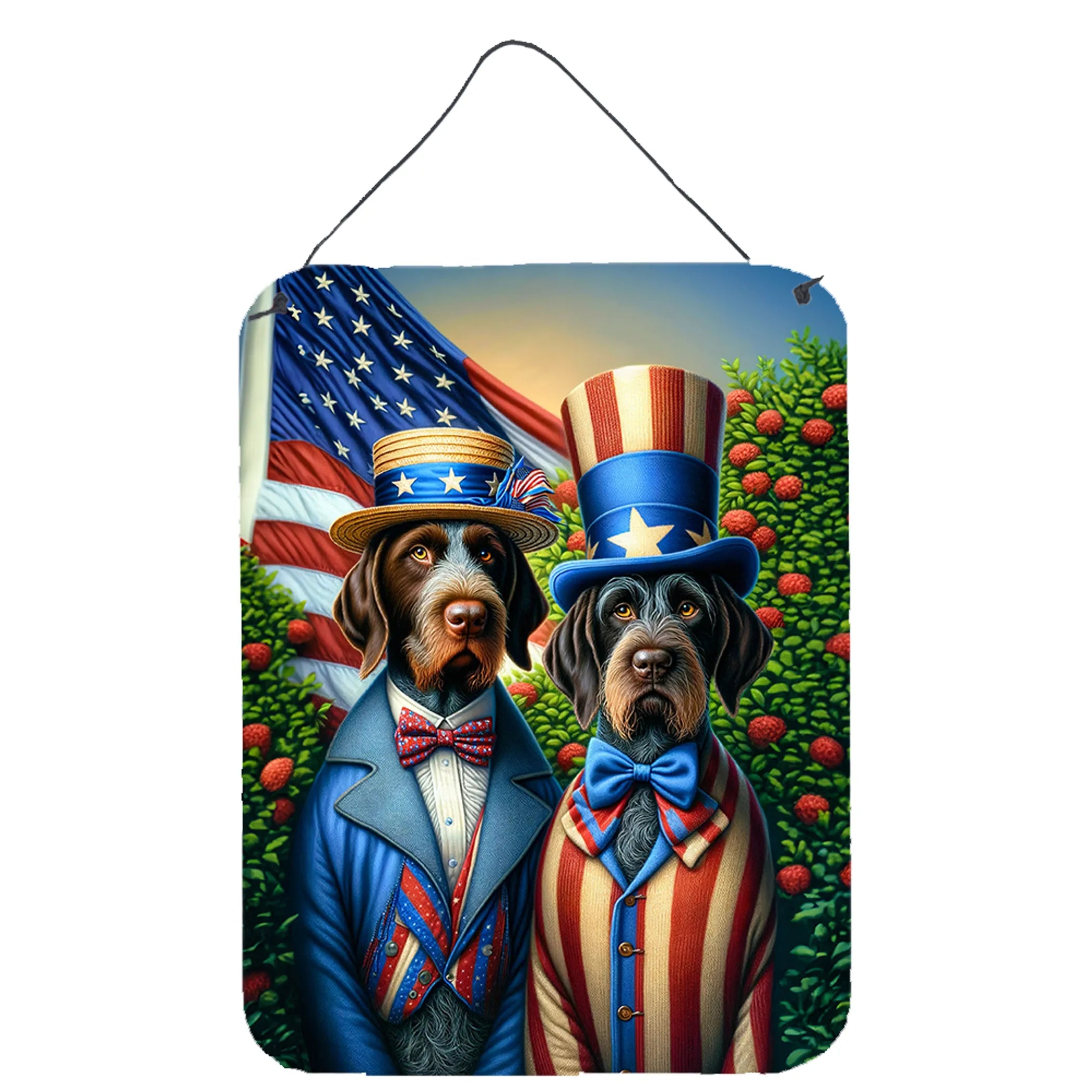 All American Dogs Wall or Door Hanging Prints - Size: 16HX12W | Pack Of: 1 | Collection name: All american dogs