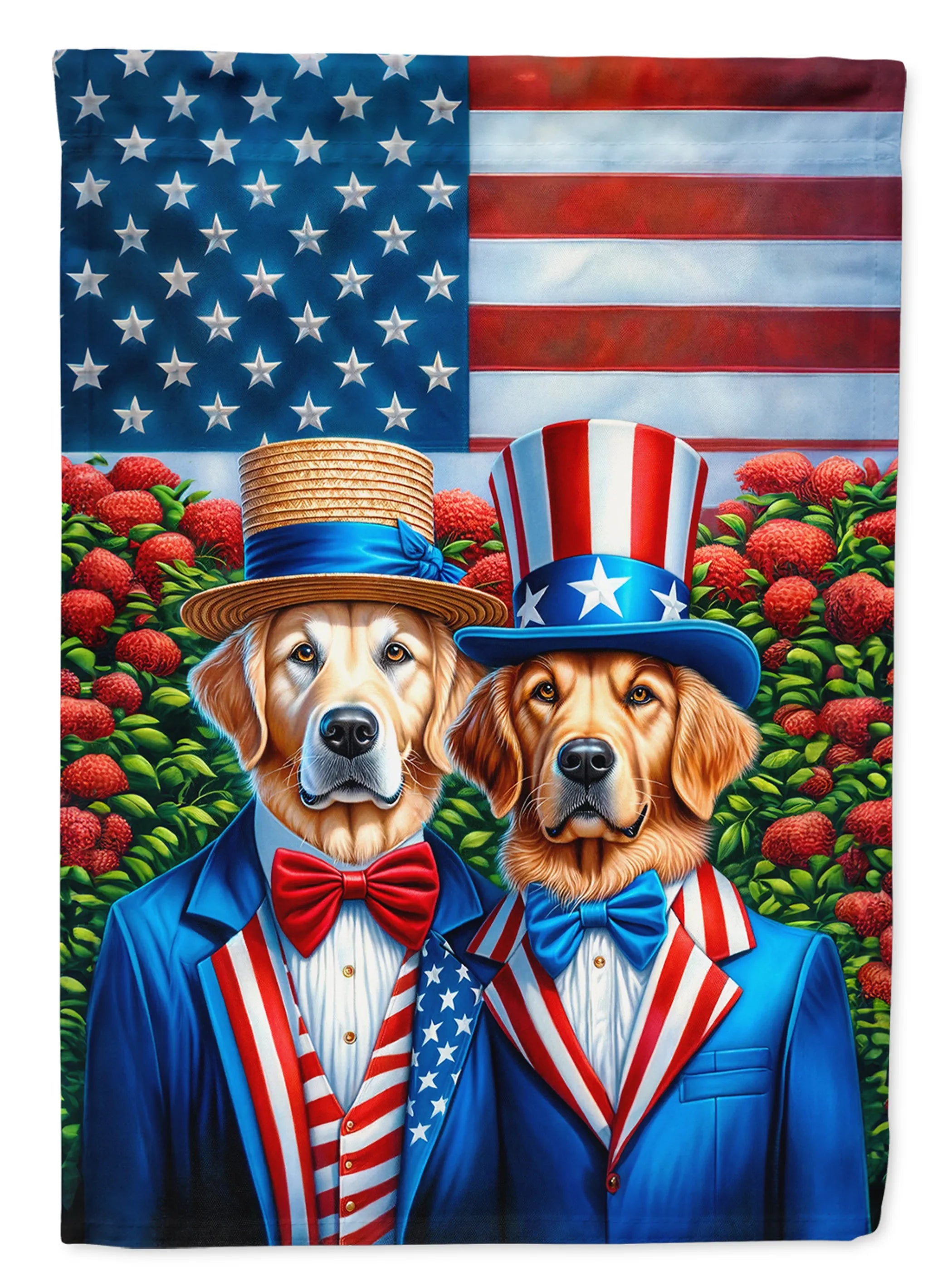 All American Dogs Decorative Flag - Size: GARDEN SIZE | Pack Of: 1 | Collection name: All american dogs