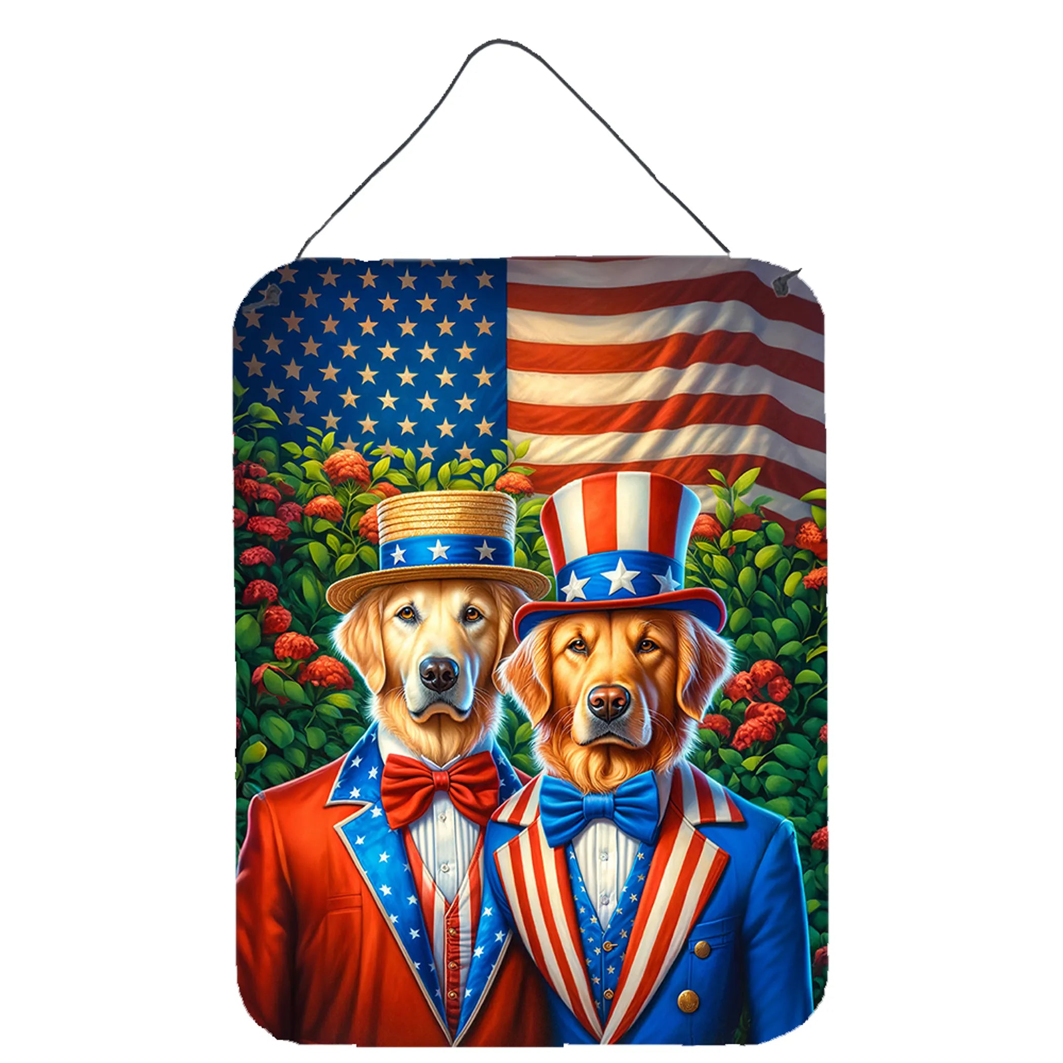 All American Dogs Wall or Door Hanging Prints - Size: 16HX12W | Pack Of: 1 | Collection name: All american dogs